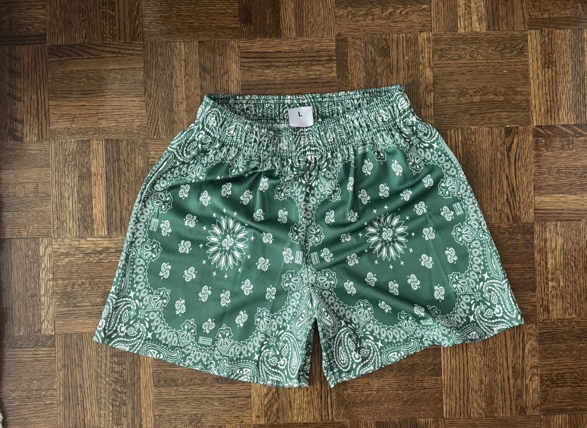 Bravest Studios Bravest Studios Green Paisley Mesh Shorts- large Size US 34 / EU 50 - 2 Thumbnail