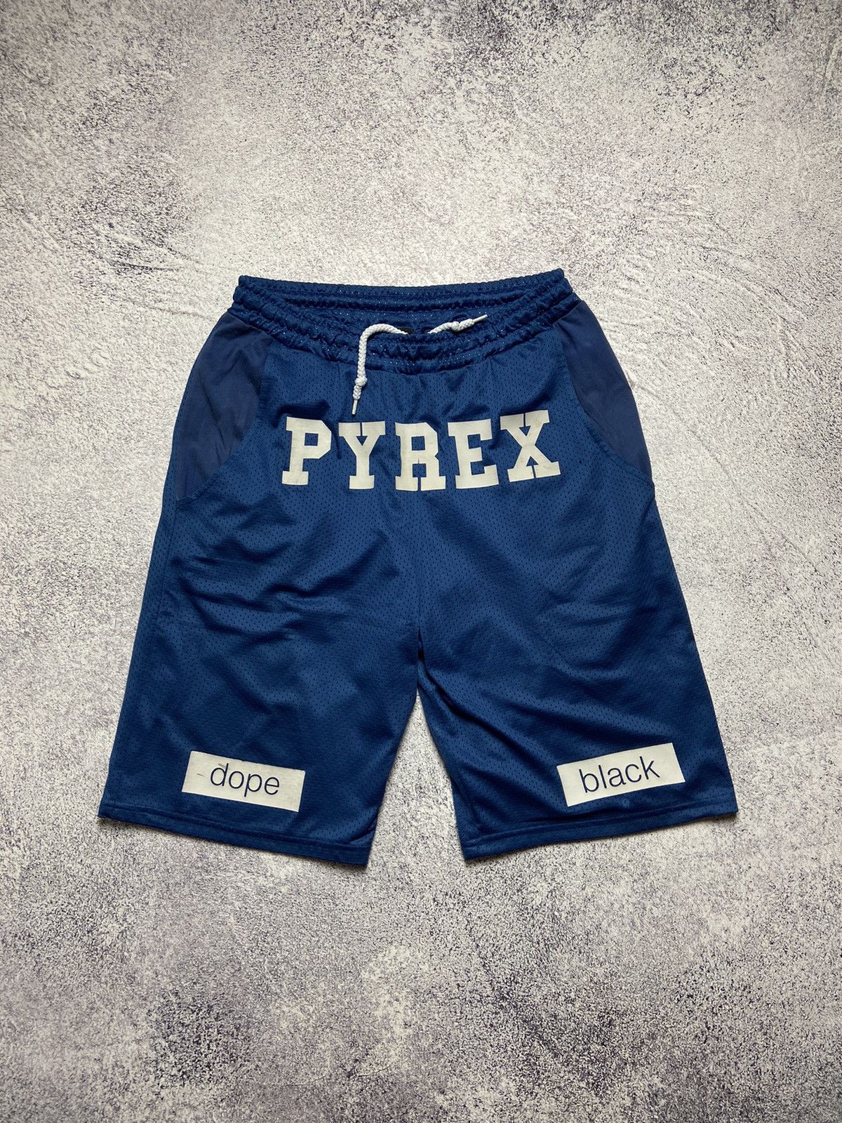 Designer × Pyrex Vision × Streetwear Pyrex Shorts Dope Black