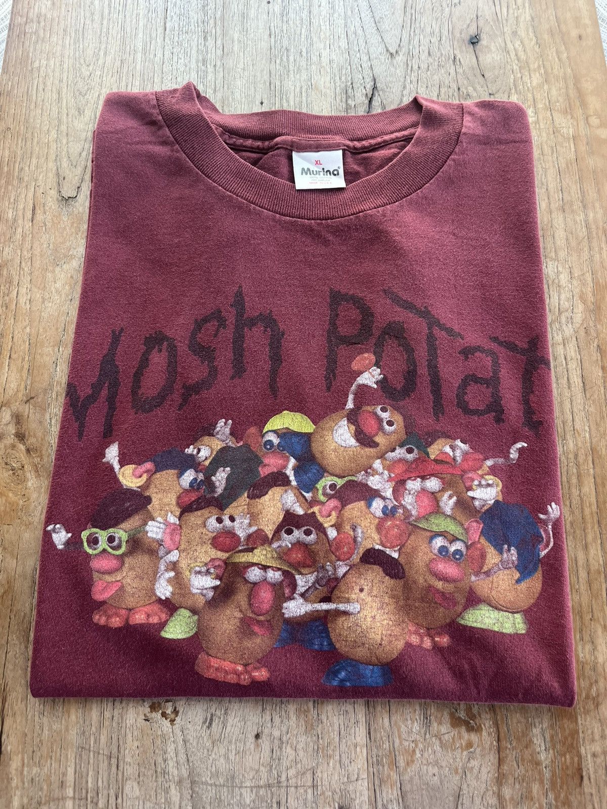 Disney × Vintage Vintage Mosh POTATO ( Heads ) parody Mosh pit 90’s Tshirt Size US XL / EU 56 / 4 - 1 Thumbnail