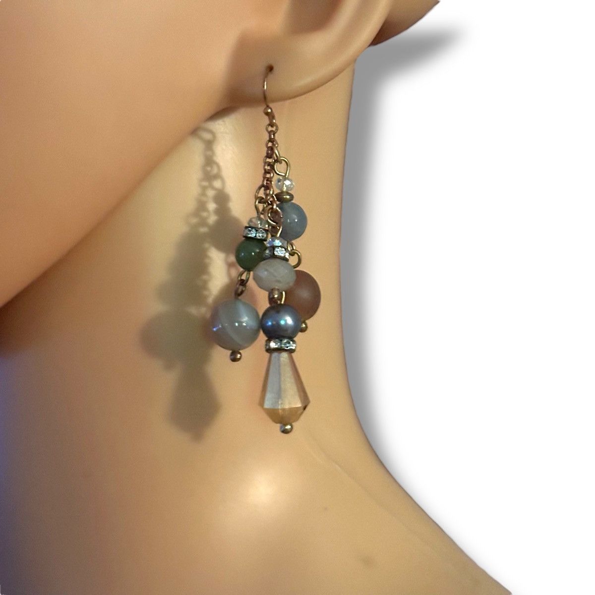 Other Natural stone cluster dangle earrings Size ONE SIZE - 2 Thumbnail