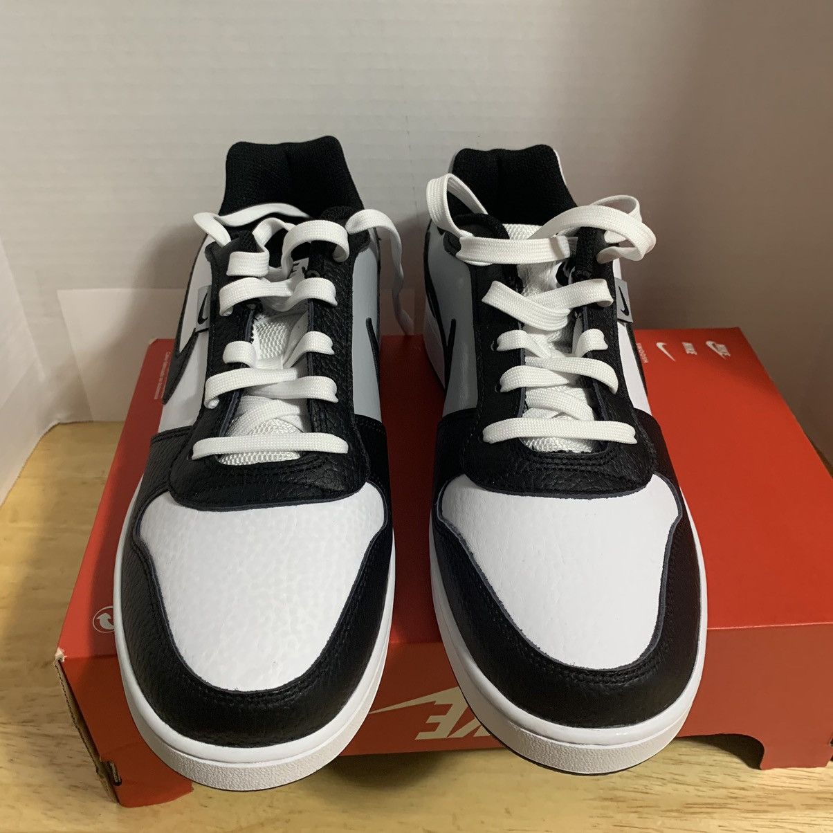 Nike Nike Ebernon Low PREM White Black Grey Men Shoes Sneakers Size US 10 / EU 43 - 3 Thumbnail