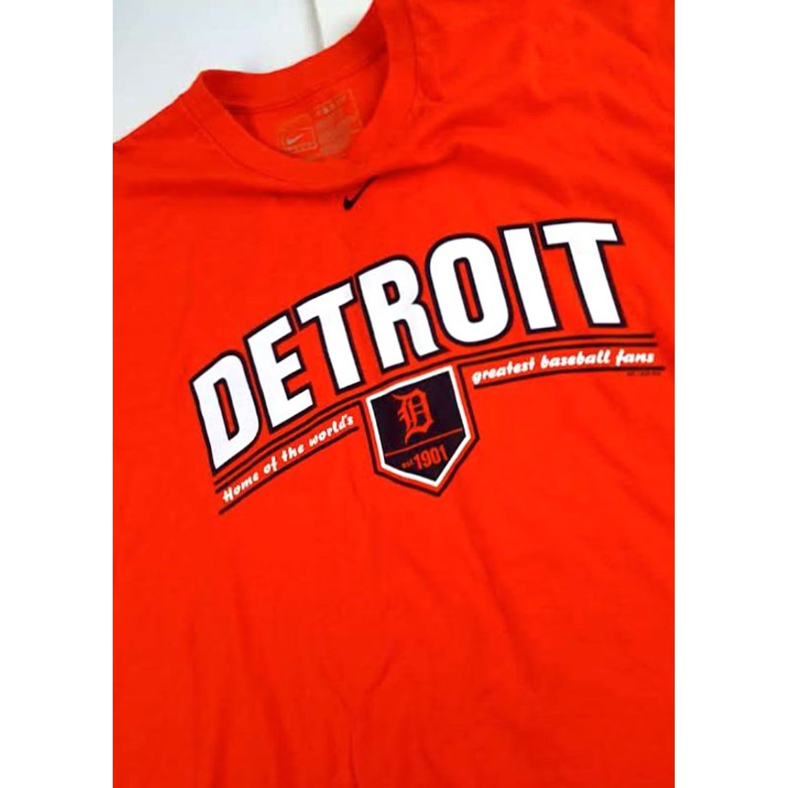 Nike VINTAGE Nike T-Shirt Detroit Tigers Baseball Orange Orange Nike? (error) Size US L / EU 52-54 / 3 - 3 Thumbnail