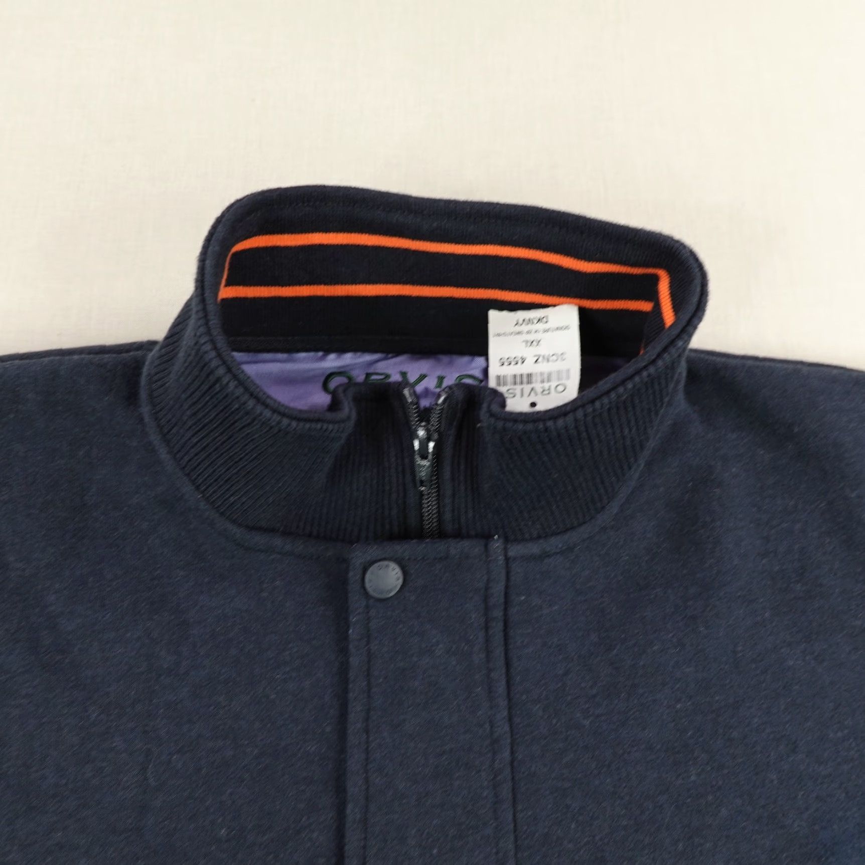 Orvis Orvis Sweater Mens 2XL Blue 1/4 Zip Mock Neck Pullover Outdoor Long Sleeve Pocket Zipper Button Knit Size US XXL / EU 58 / 5 - 2 Thumbnail