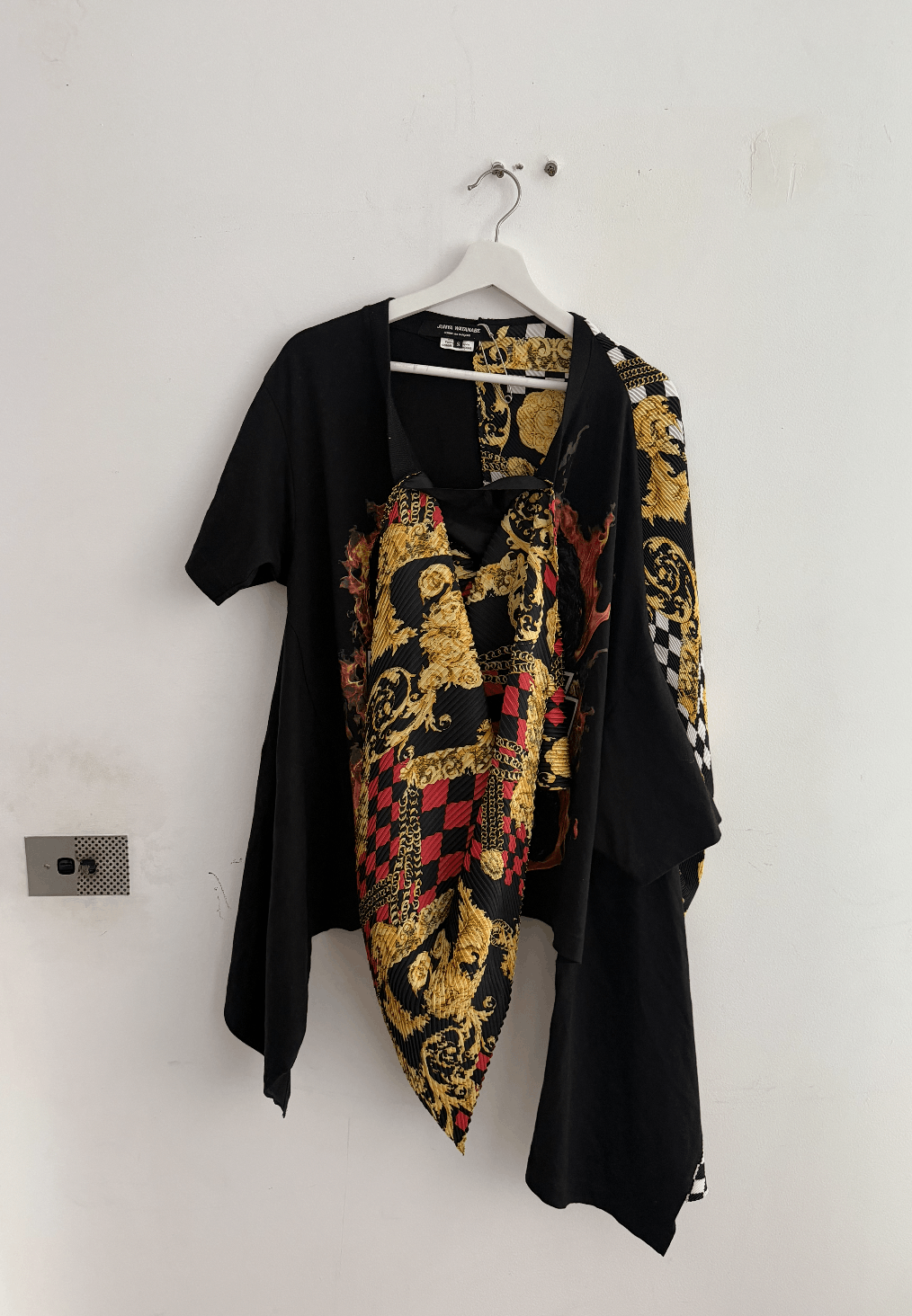 Junya Watanabe AW21 Pleated Destructured T-shirt with Punk Baroque Size US S / EU 44-46 / 1 - 8 Thumbnail