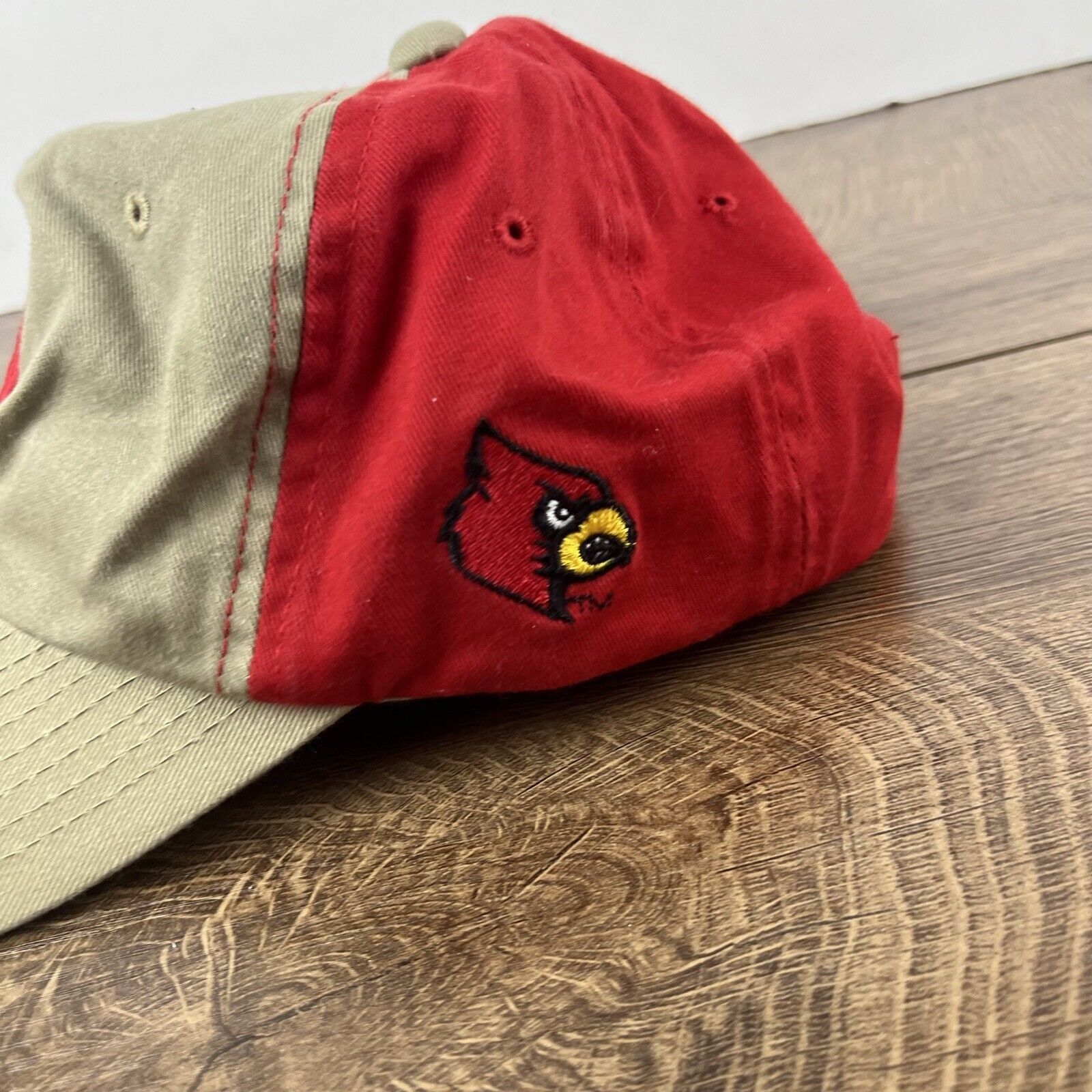 Starter Louisville Cardinals Hat Starter Hat Adjustable Hat Tan Hat Size ONE SIZE - 9 Thumbnail