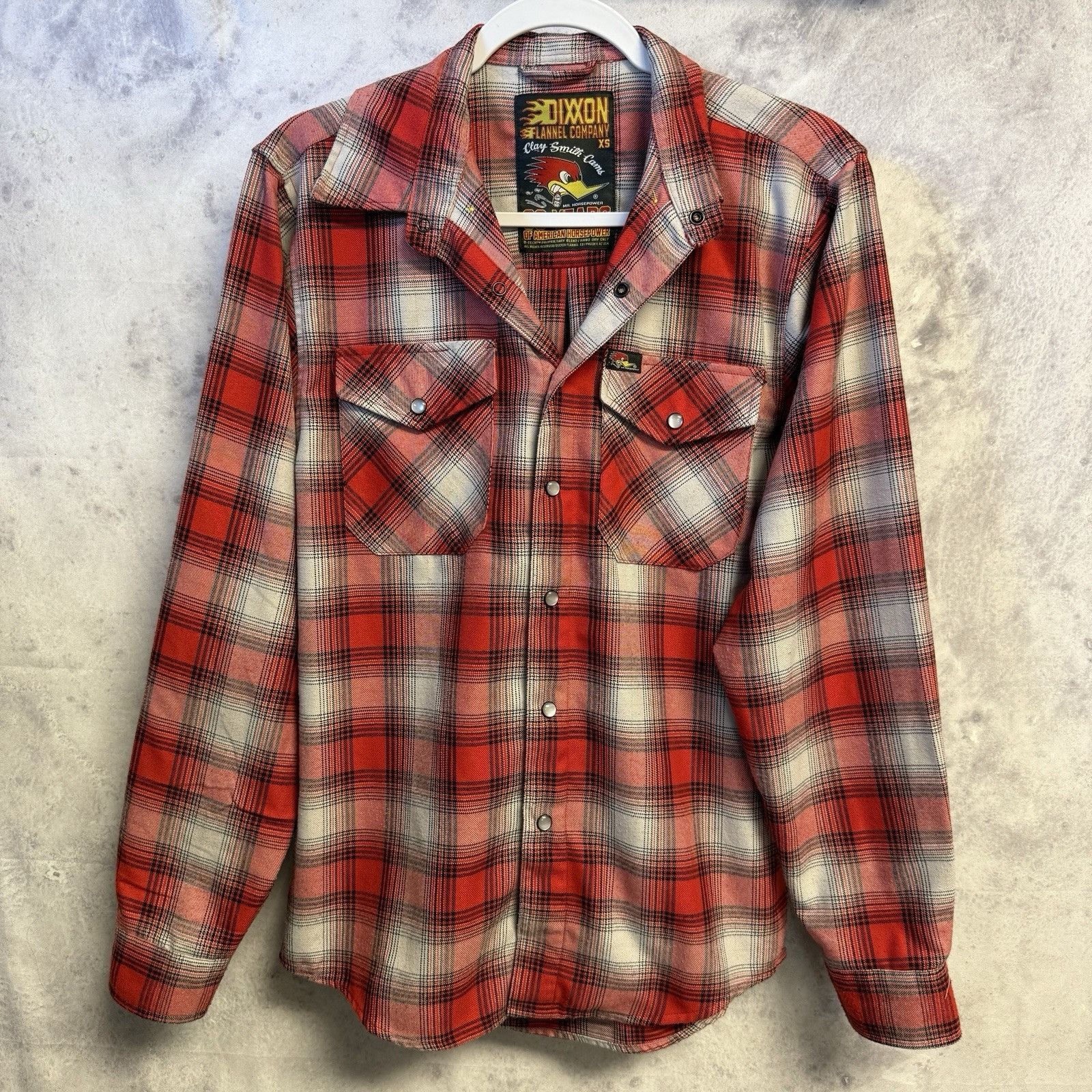 Dixxon Dixxon Flannel Co Mr Horsepower Shirt Mens XS 18.5x27 Red Lo Size US XS / EU 42 / 0 - 1 Thumbnail