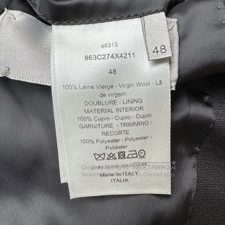 Dior Dior Black pure wool striped logo suit Size 48R - 6 Thumbnail