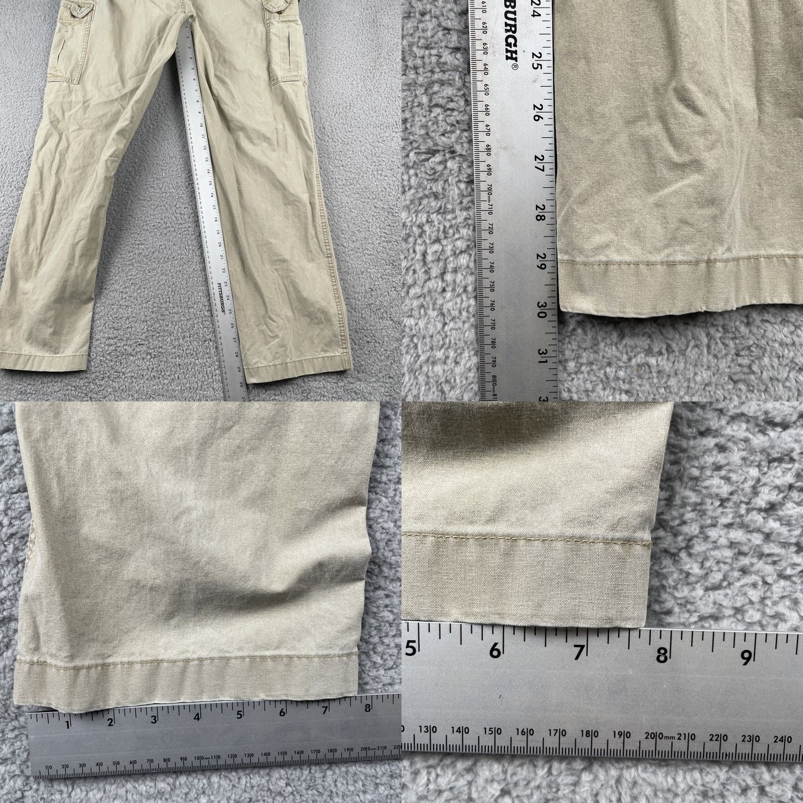 Vintage L.L.Bean Cargo Pants Men’s 35x30 Tan Khaki Beige 100% Cotton EUC Cargo Pants Mens Bay 35 Inseam 30 Size US 35 - 11 Thumbnail