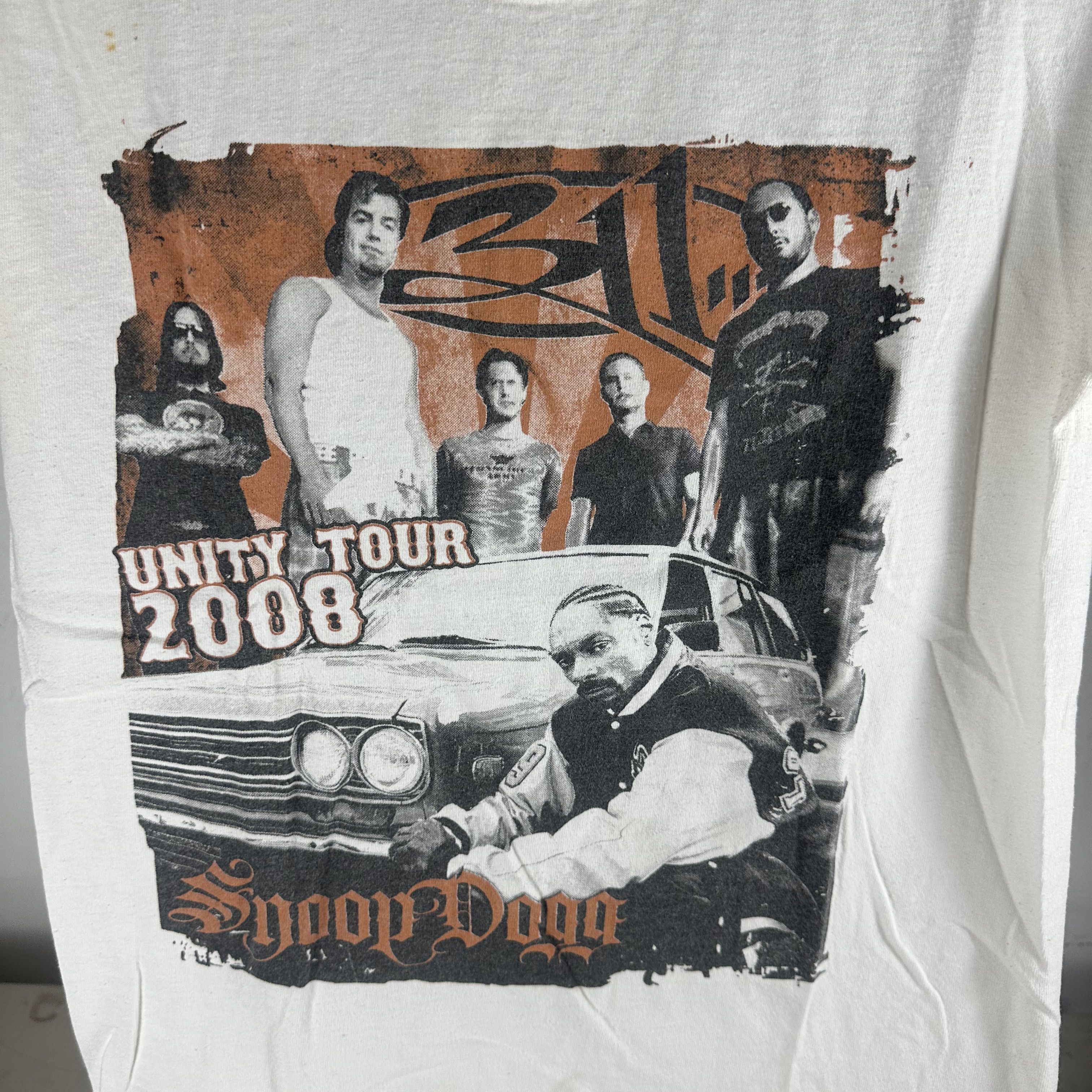 Vintage 2008 311 Three Eleven Snoop Dogg Unity Tour Concert T-shirt Size US M / EU 48-50 / 2 - 2 Thumbnail
