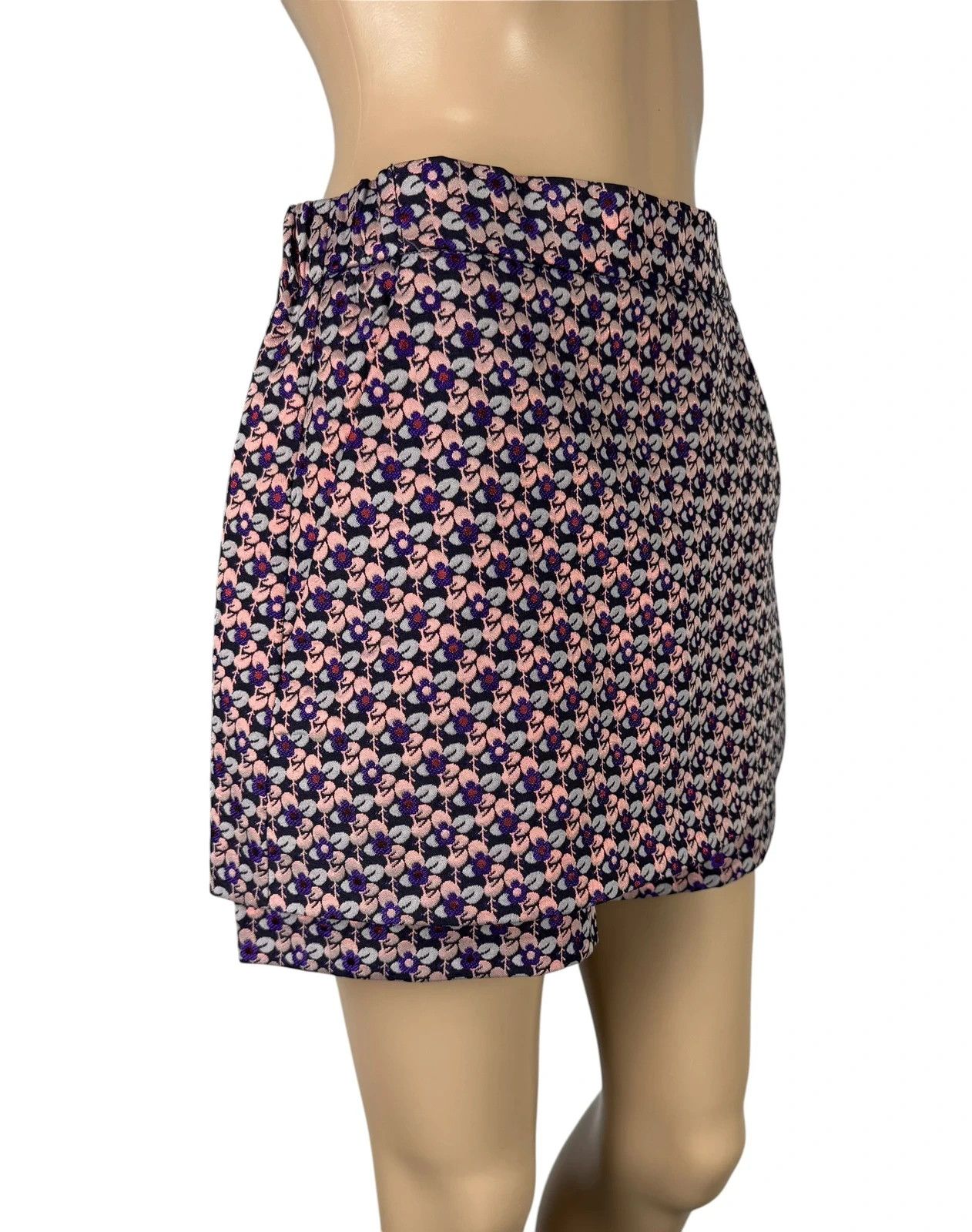 Maje Make Jacquard Mini Skirt Shorts size S Size 26" / US 2 / IT 38 - 2 Thumbnail