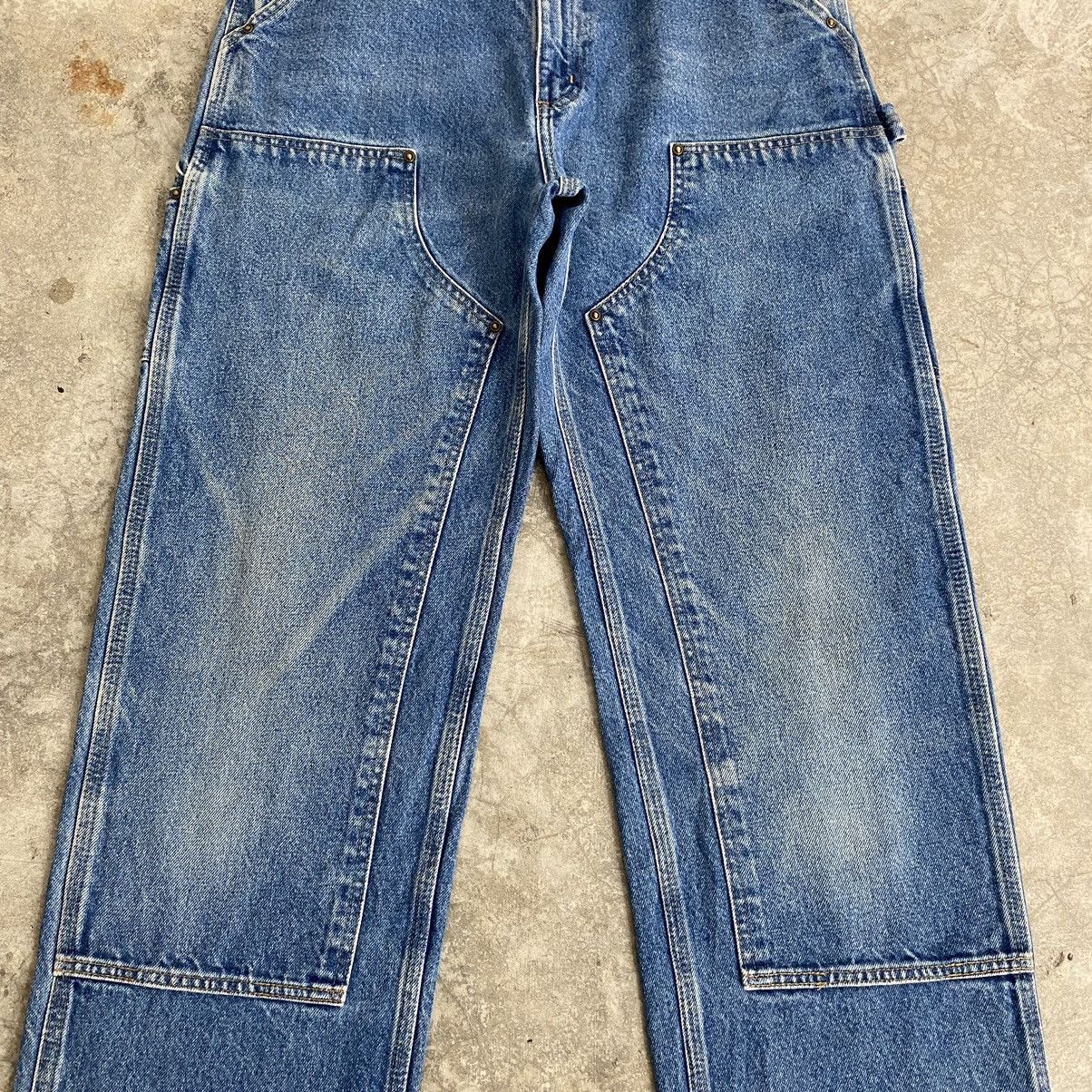 Carhartt Vintage Carhartt Double Knee Blue Carpenter Denim Jeans Size US 33 - 6 Thumbnail