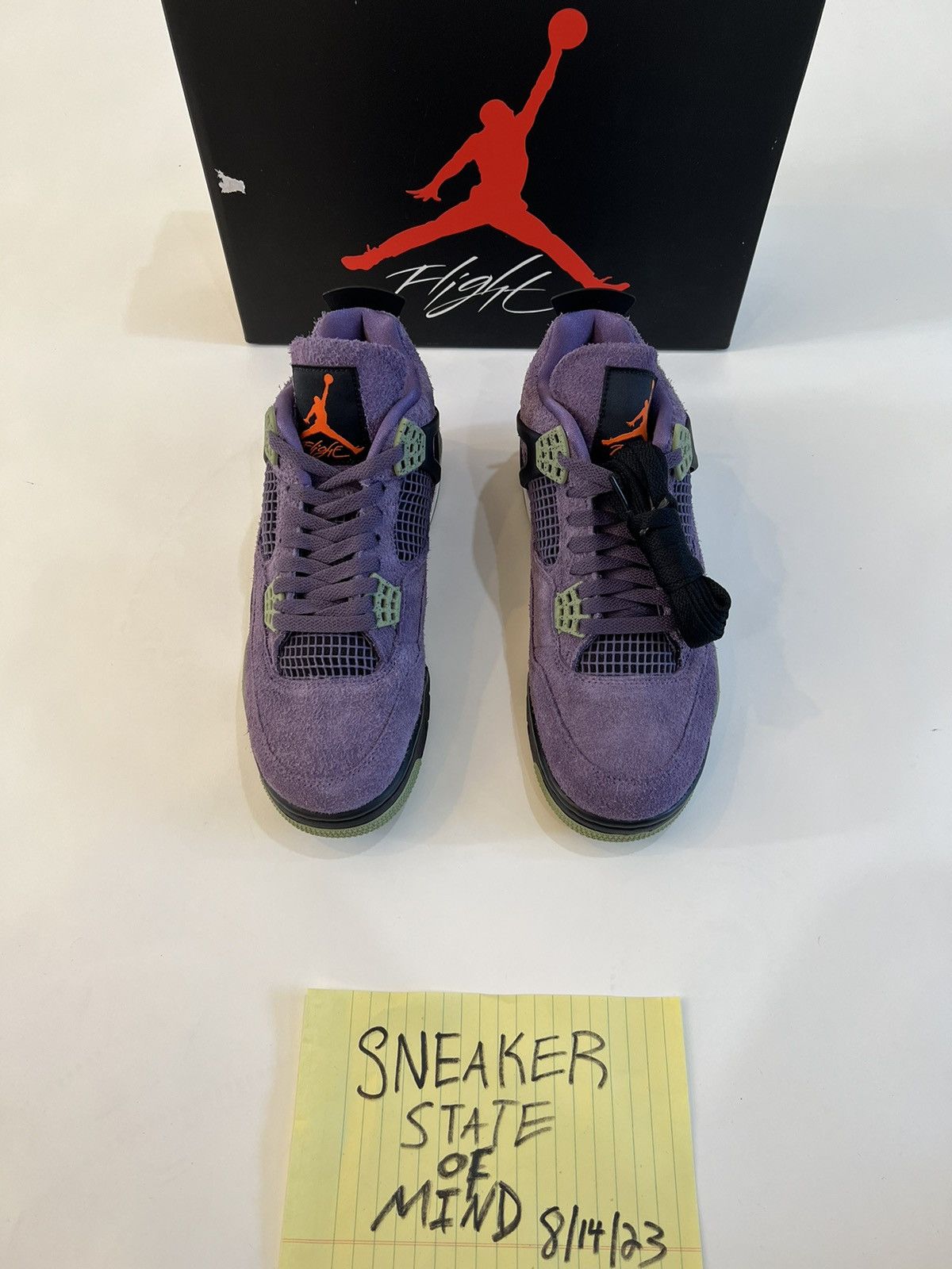 Jordan Brand × Nike BRAND NEW JORDAN 4 “PURPLE CANYON” MENS: 8.5 WOMENS: 10 Size US 8.5 / EU 41-42 - 3 Thumbnail