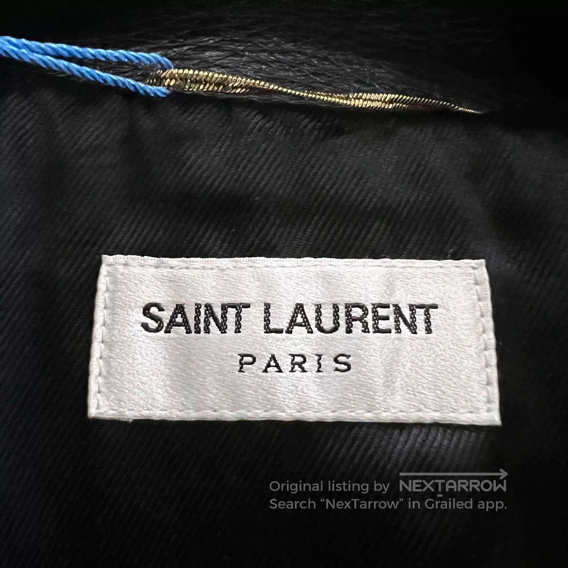 Saint Laurent Paris Saint Laurent Black Leather Biker Jacket. Size US M / EU 48-50 / 2 - 2 Thumbnail