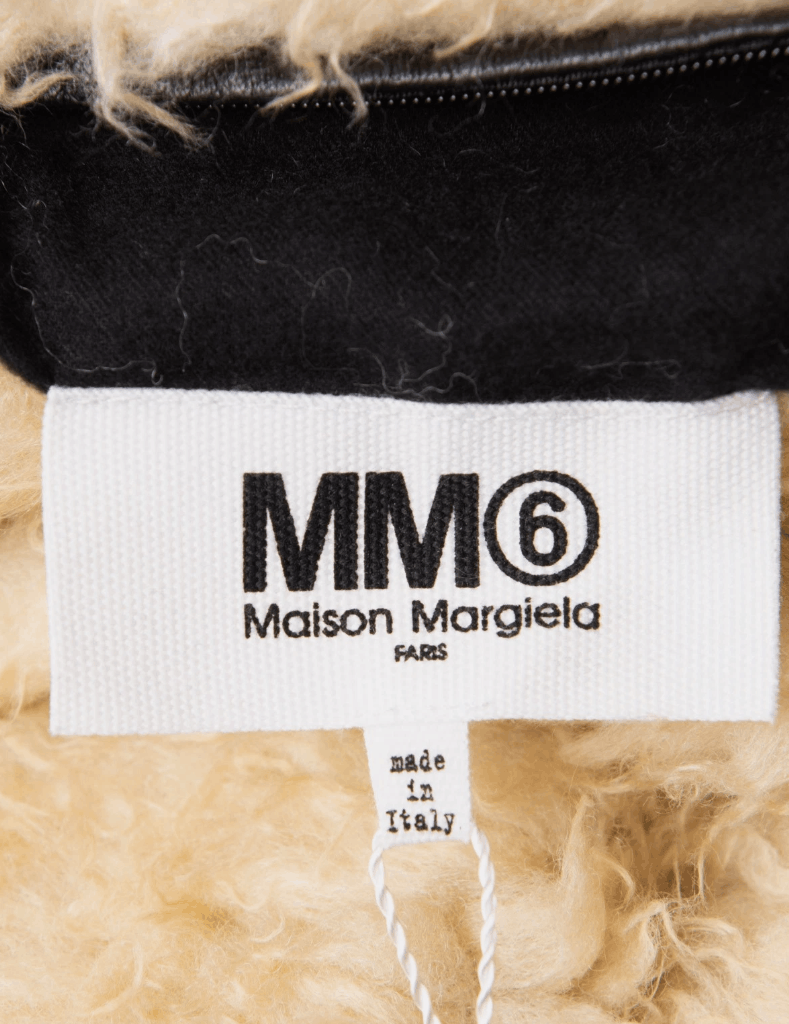Maison Margiela MM6 Sherpa Rectangle Scarf Leather Size ONE SIZE - 8 Thumbnail
