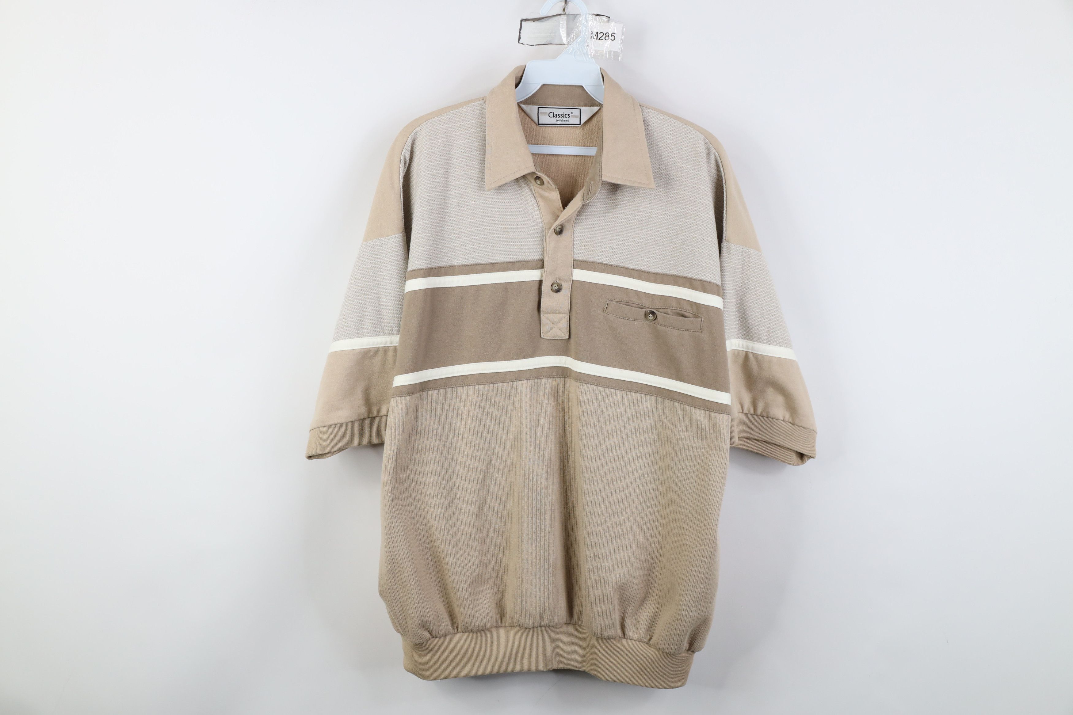 Vintage Vintage 90s Streetwear Block Pullover Polo Shirt Mob Mafia Size US L / EU 52-54 / 3 - 1 Thumbnail