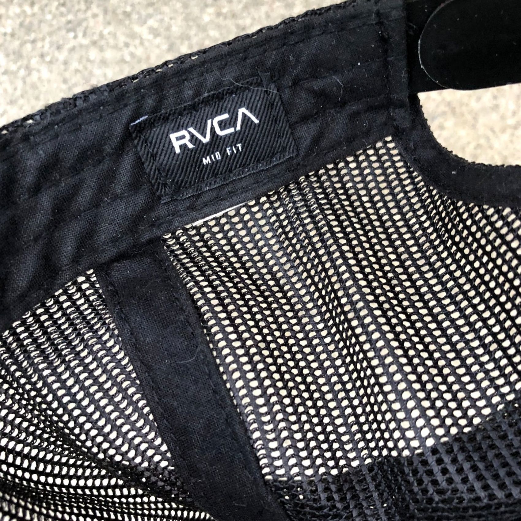 RVCA RVCA Mid Fit Trucker Hat Men's One Size Snapback Cap Embroidered Black Adjustable Size ONE SIZE - 6 Thumbnail