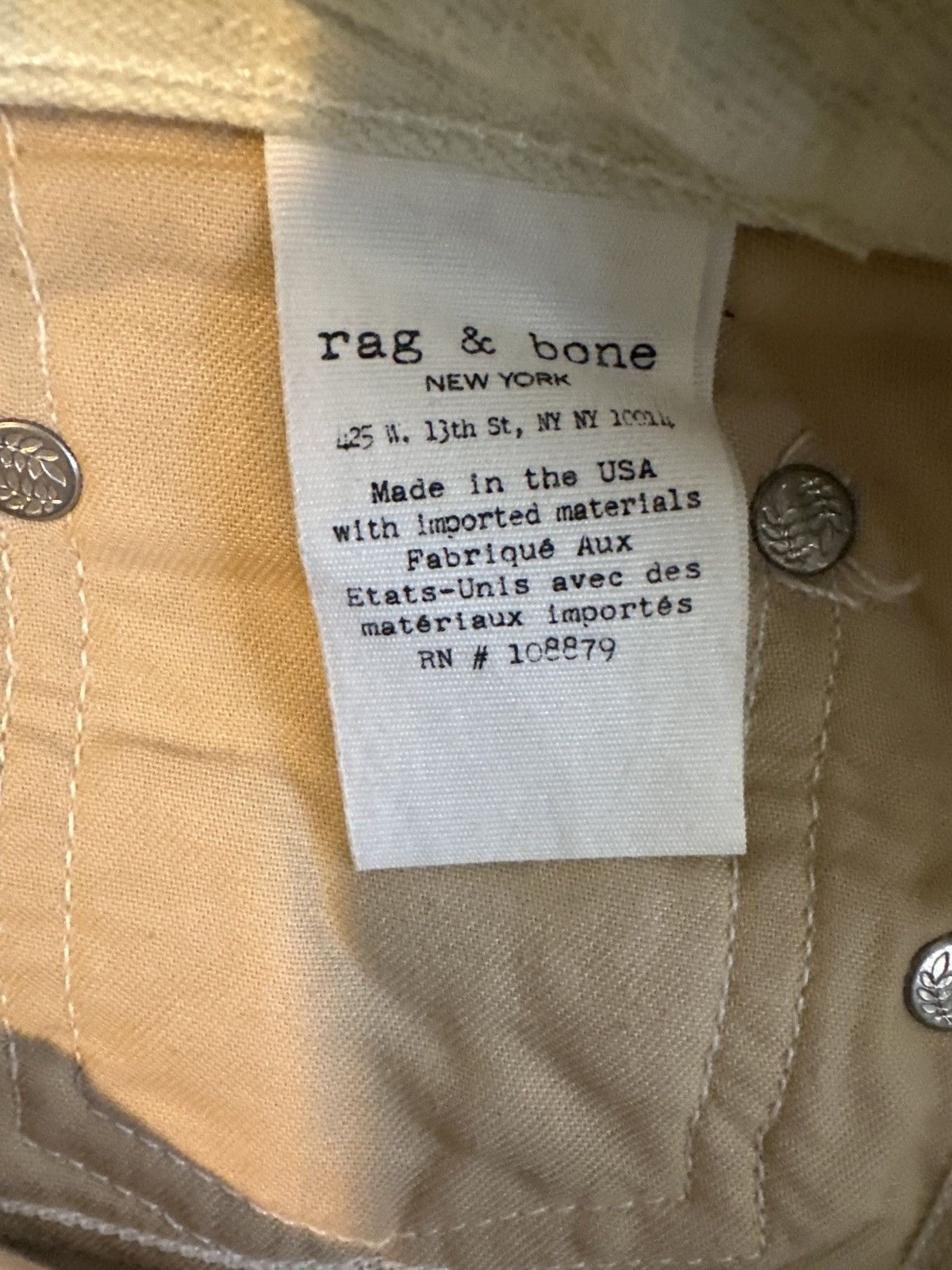 Rag & Bone Rag & Bone Animal Gsble Acid Wash Jeans Size 27" / US 4 / IT 40 - 5 Thumbnail