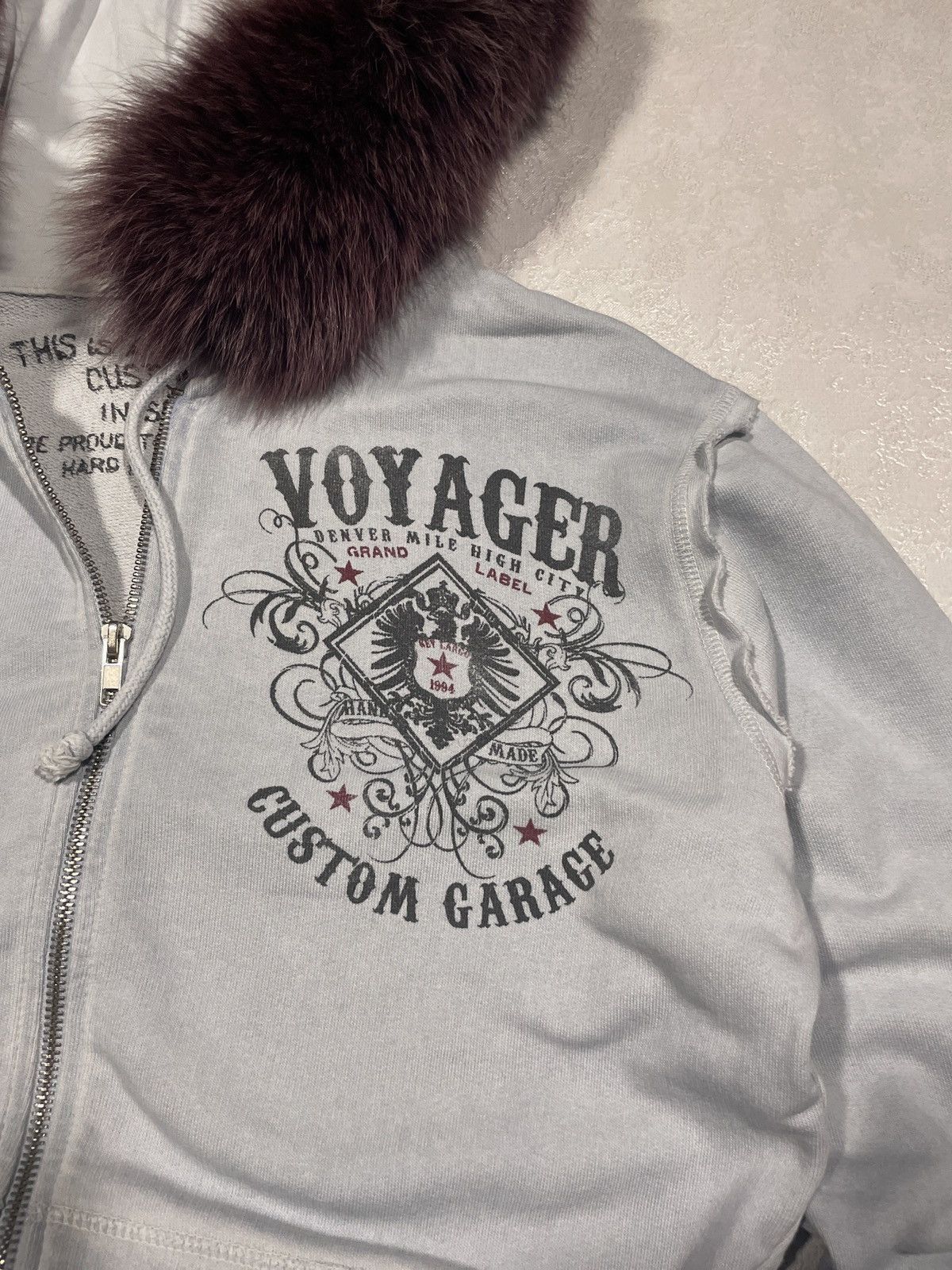 Y2K Affliction LGB IfSixWasNine Style Fur Faux Zip Hoodie