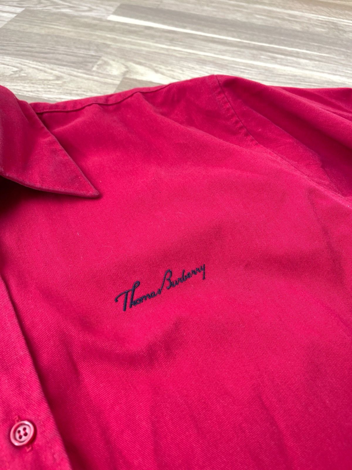 Burberry Vintage Thomas Burberry Men’s Red Shirt Size M Size US M / EU 48-50 / 2 - 5 Thumbnail