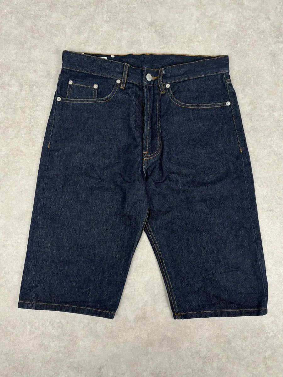 Dries Van Noten Dries Van Noten Navy Denim Contrast Stitch Shorts Size 28" / US 6 / IT 42 - 1 Thumbnail