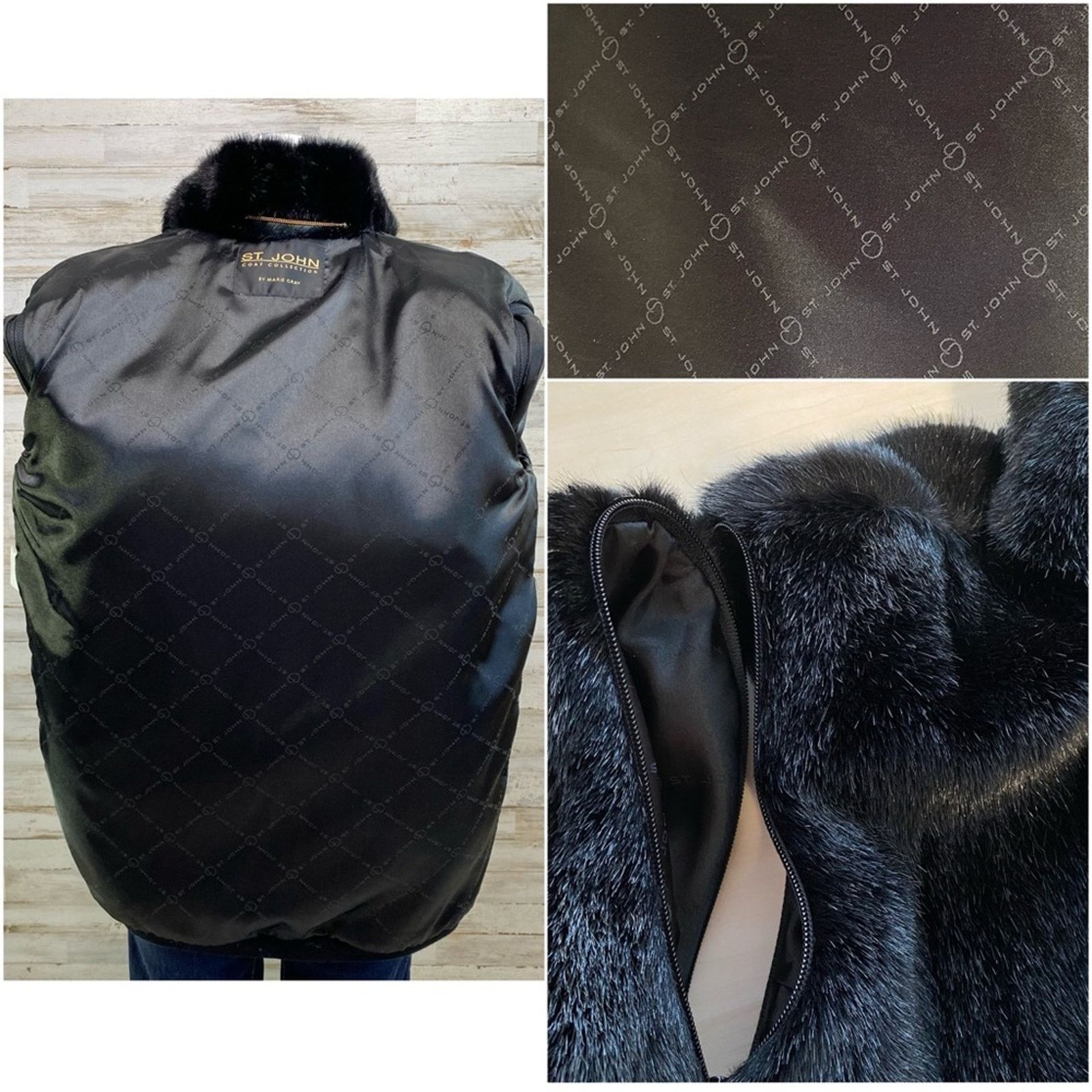 St. John St. John Collection by Marie Gray Faux Fur Jacket Vest XS Size XS / US 0-2 / IT 36-38 - 15 Thumbnail
