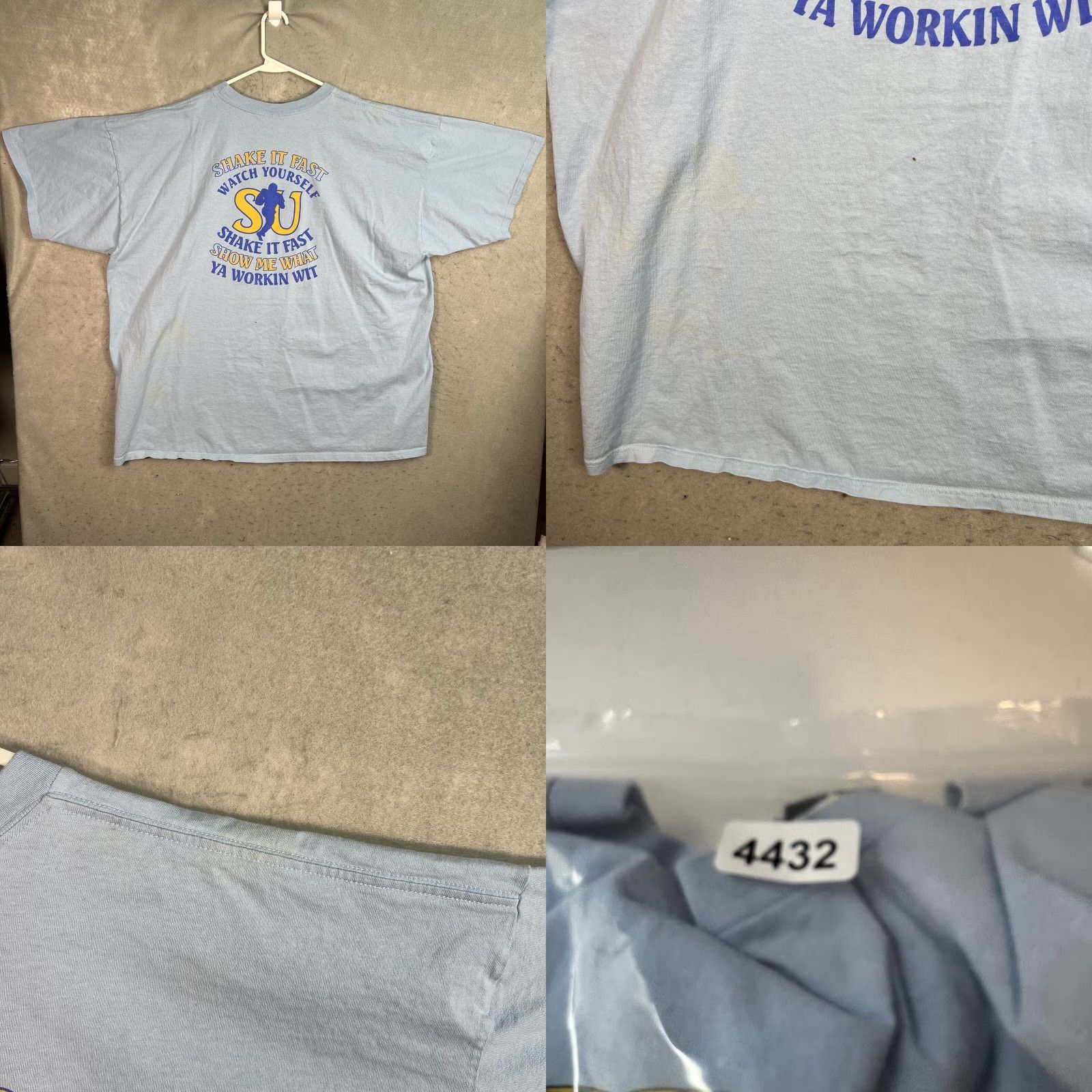 Vintage VINTAGE Southern University Of Louisiana T Shirt Adult 3XL Blue Mens Shirt 2000s Graphic Tee Nike Look: Sportswear/Beach Mens Size US XXL / EU 58 / 5 - 8 Thumbnail