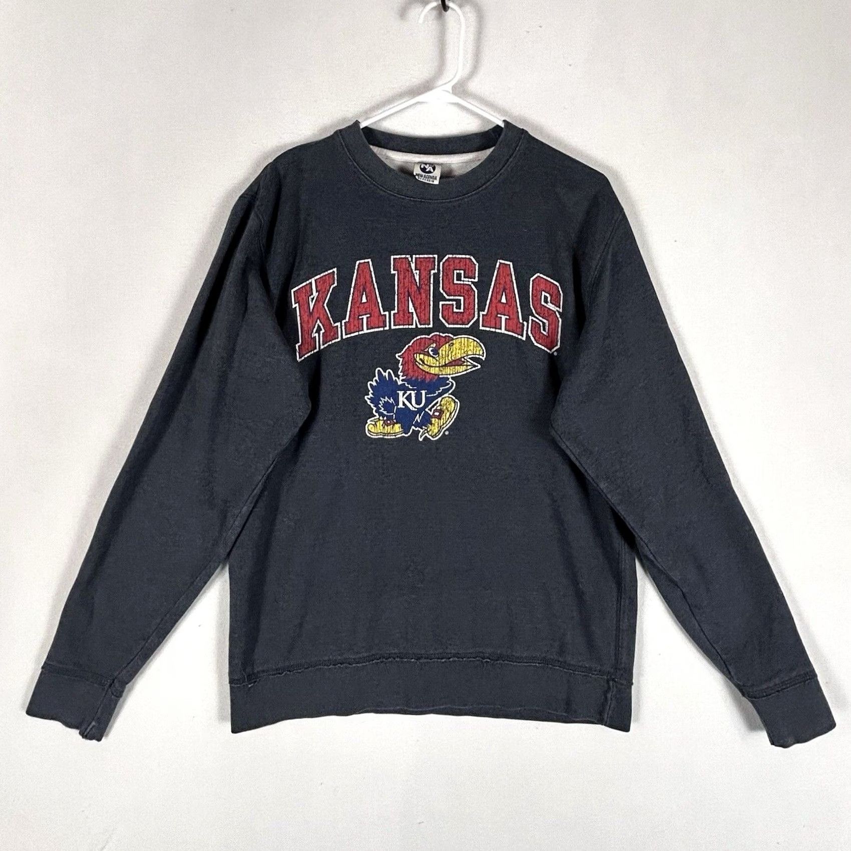 Vintage VINTAGE Kansas University KU Sweatshirt Mens M Gray/Blue Long Sleeve Crew Neck Pullover University School All Seasons Size US M / EU 48-50 / 2 - 2 Thumbnail