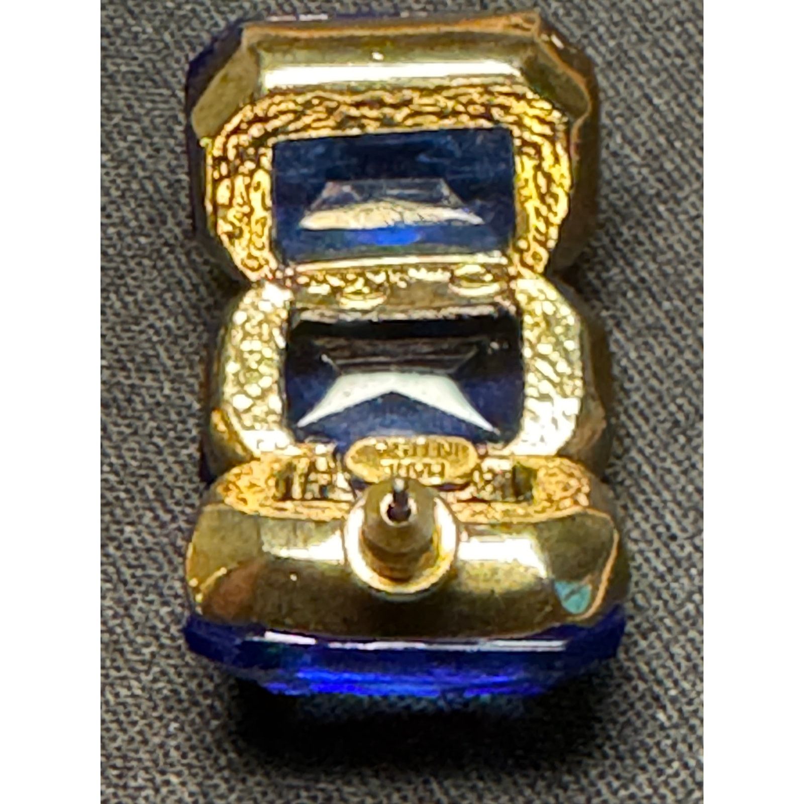 Oscar De La Renta Oscar De La Renta Deep Blue Half Hoop Earrings Size ONE SIZE - 5 Thumbnail