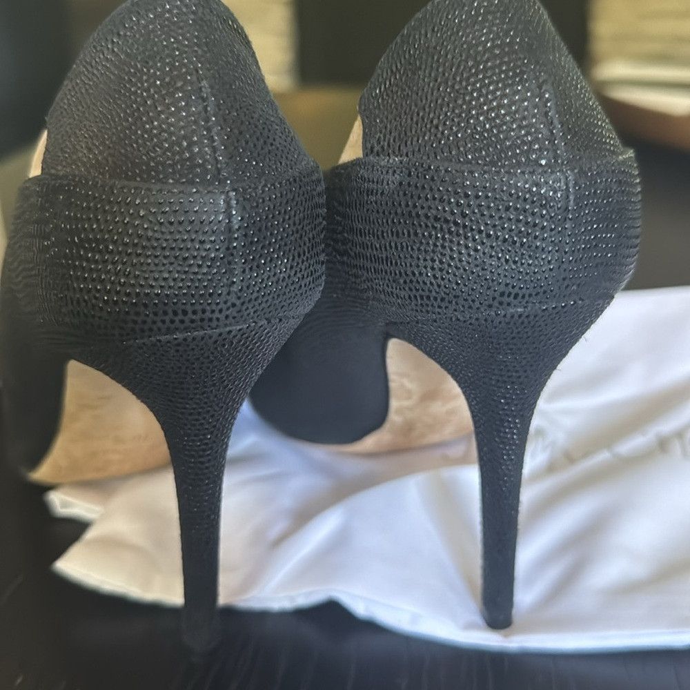 Jimmy Choo Jimmy Choo Tamika Black/Nude Textured Suede Heels. With box Size US 6.5 / IT 36.5 - 5 Thumbnail