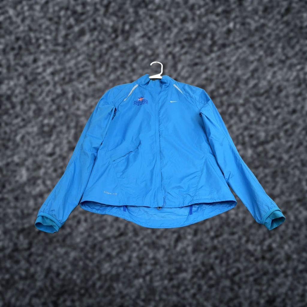 Nike Nike Chicago Marathon Jacket Women S Blue Storm-Fit Running Windbreaker Athletic Size S / US 4 / IT 40 - 1 Thumbnail