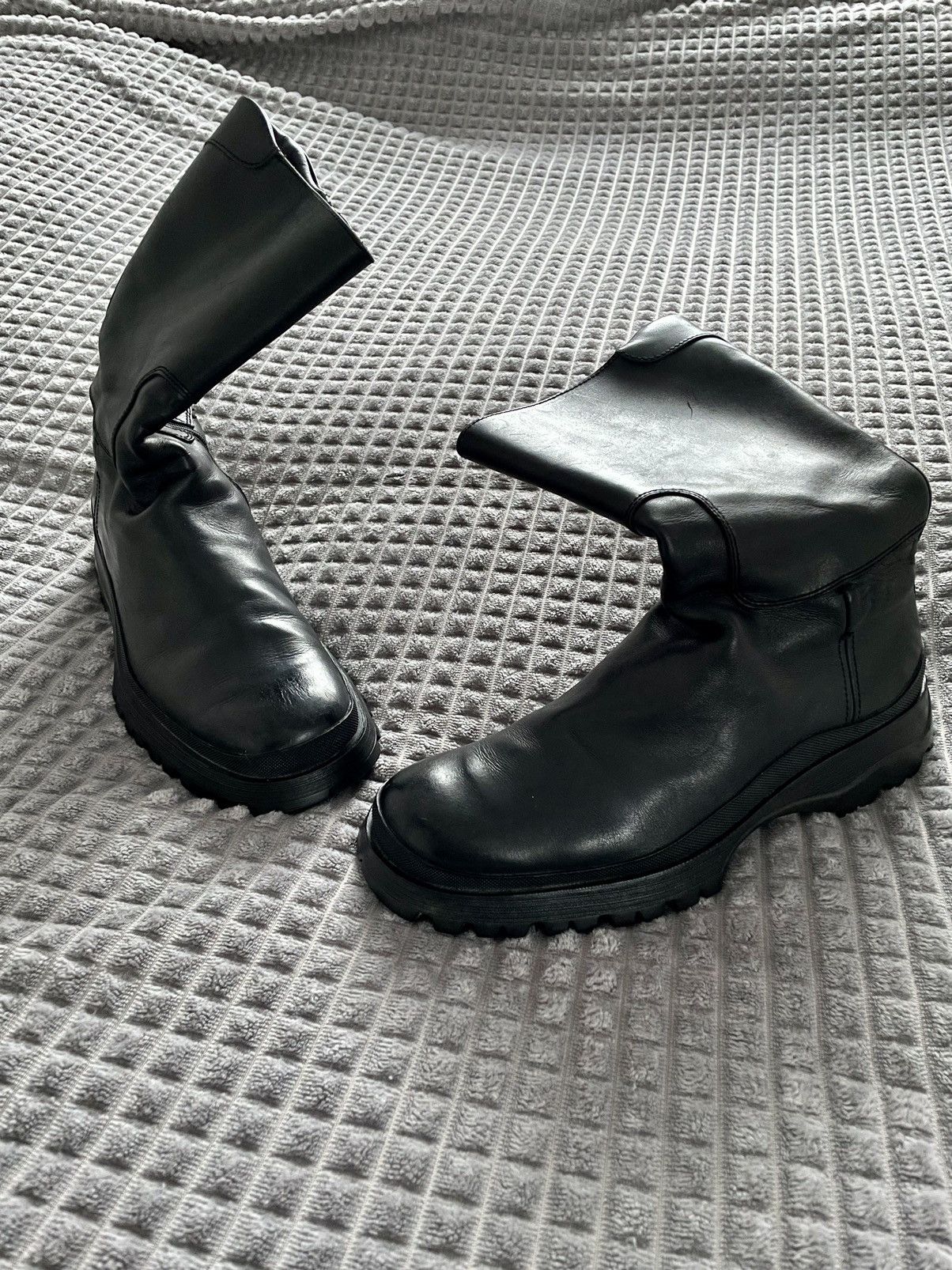 Prada Bella Hadid Prada Sport Brixxen Lug Sole Moto Zip Boots 8 UK Size US 9 / EU 42 - 5 Thumbnail