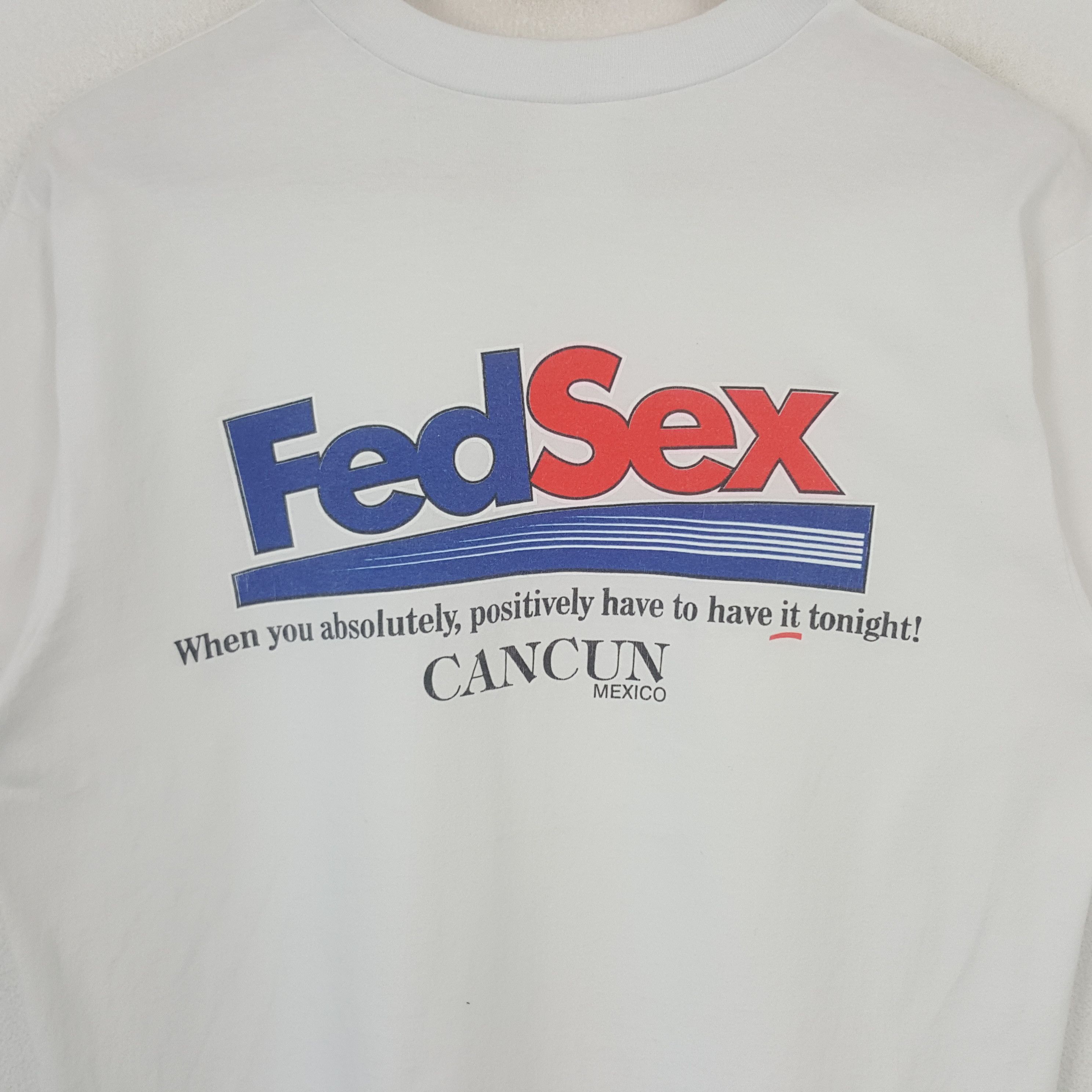 Vintage Vintage Fedsex Parody FedEx Rare Tshirt RR20 Size US L / EU 52-54 / 3 - 4 Thumbnail