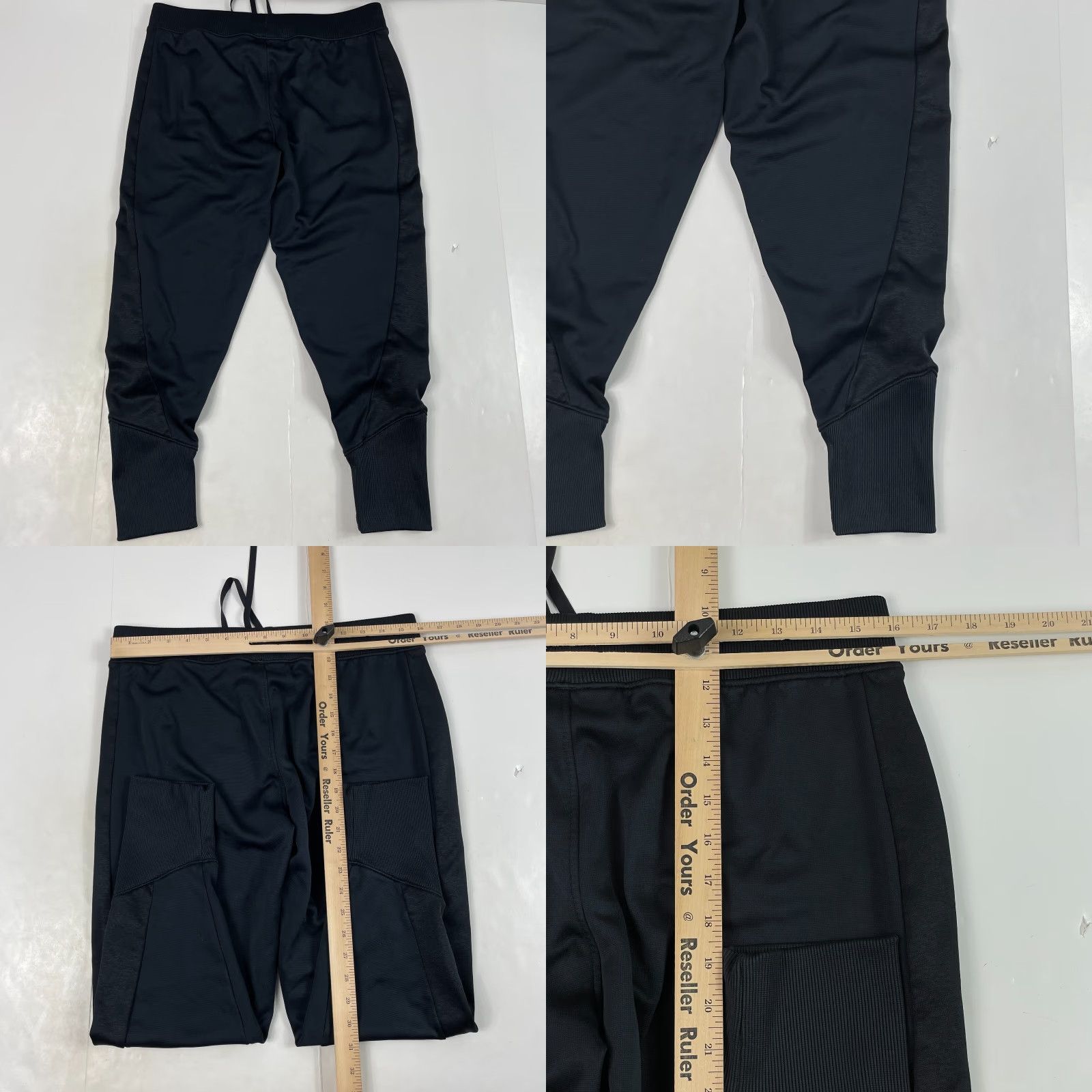 Under Armour Under Armour Sweatpants Womens Medium Black ColdGear Tapered Leg Lined Workout Size 24" / US 00 / IT 34 - 8 Thumbnail