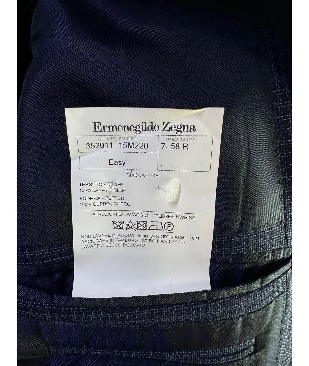 Ermenegildo Zegna Men's blazer Ermenegildo Zegna Size 54L - 4 Thumbnail