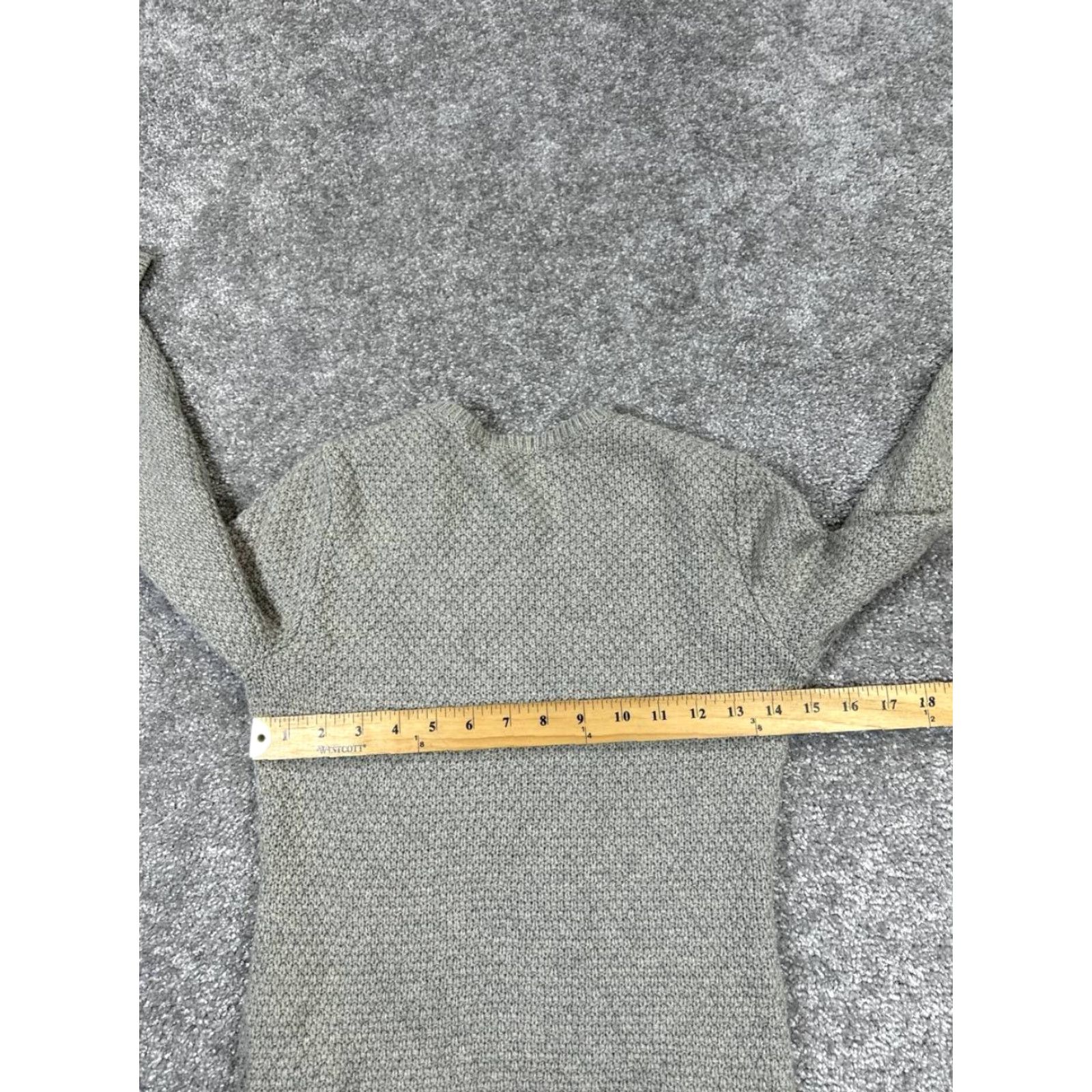 Brooks Brothers Brooks Brothers Sweater Womens XS Gray Cotton Wool Cable Knit Pullover Size XS / US 0-2 / IT 36-38 - 5 Thumbnail