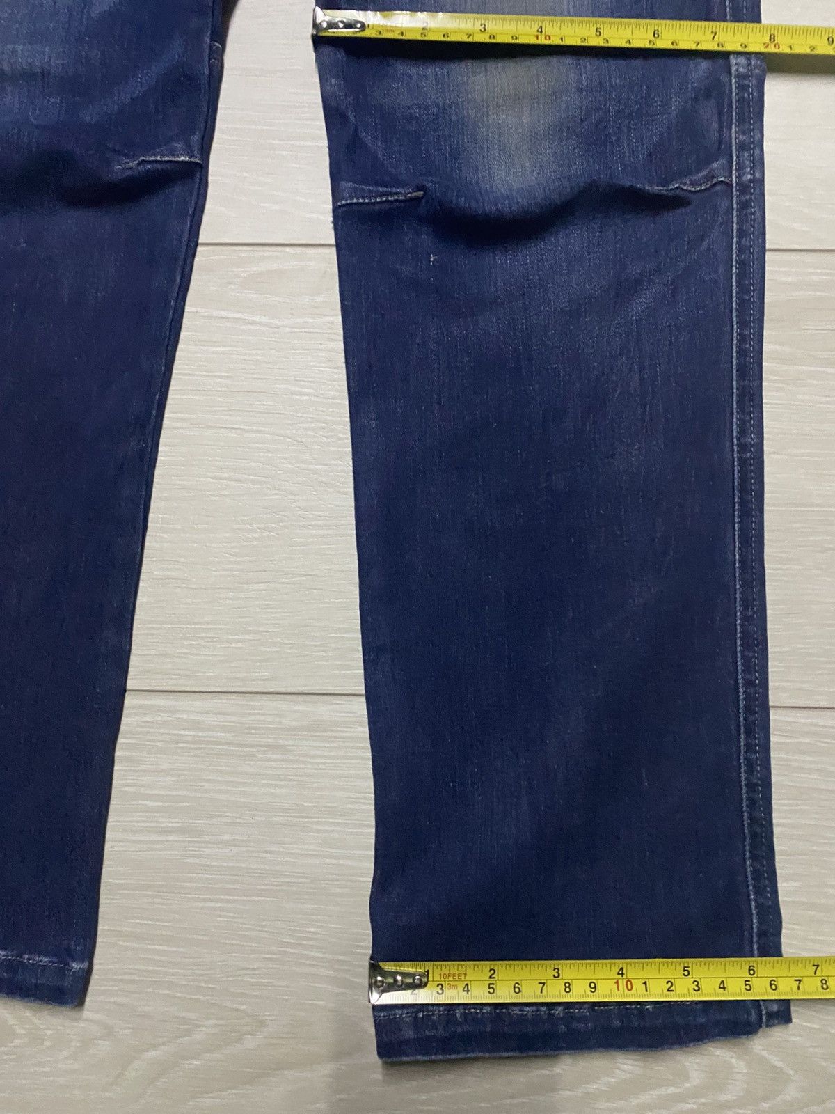 Dickies Vtg Dickies Blue Wash Double Knee Cargo Skinny Slim Jeans Size US 29 - 14 Thumbnail