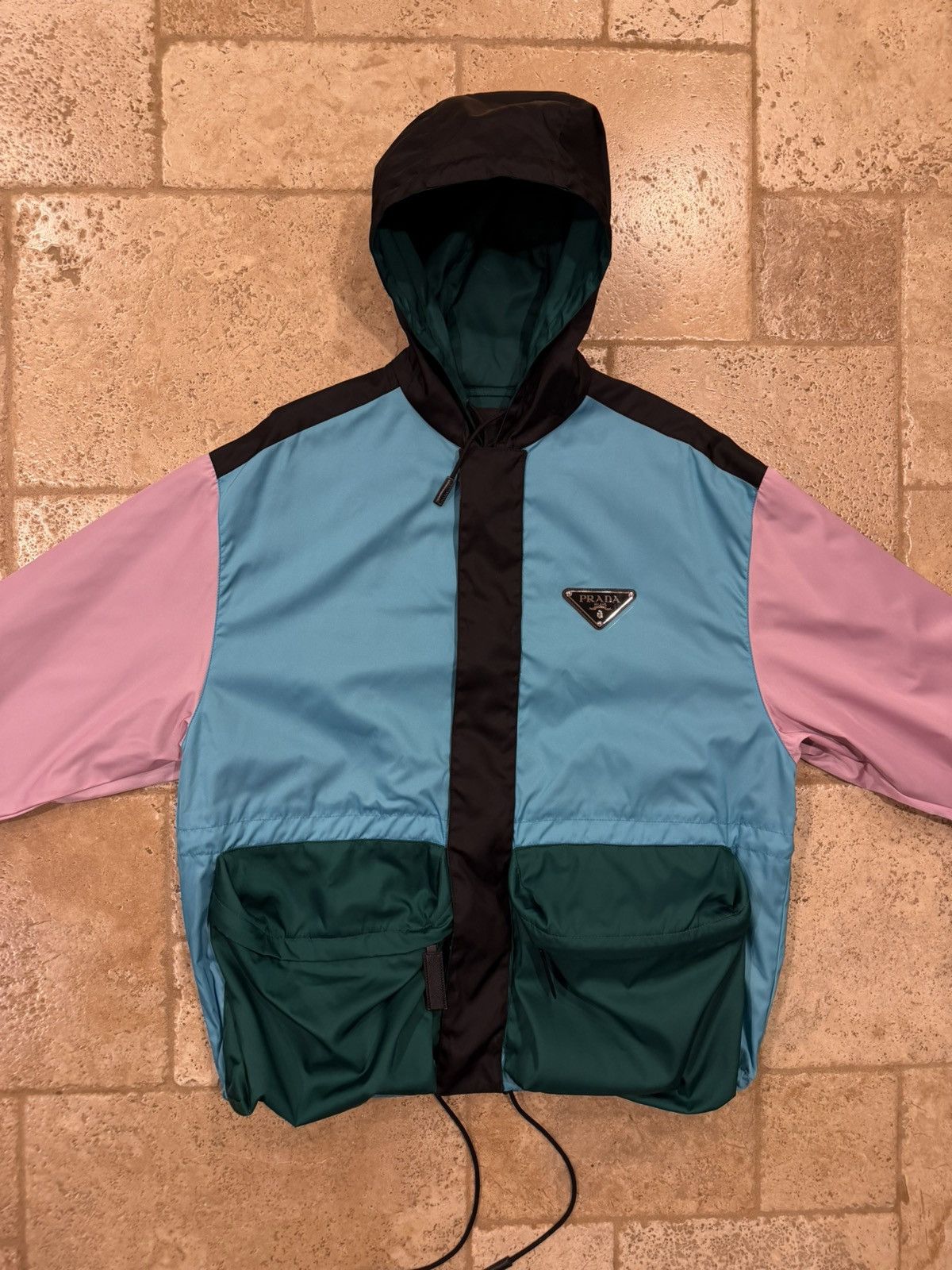 Prada Prada FW18 Nylon Colorblock Cargo Zip Up Runway Jacket Size US M / EU 48-50 / 2 - 5 Thumbnail