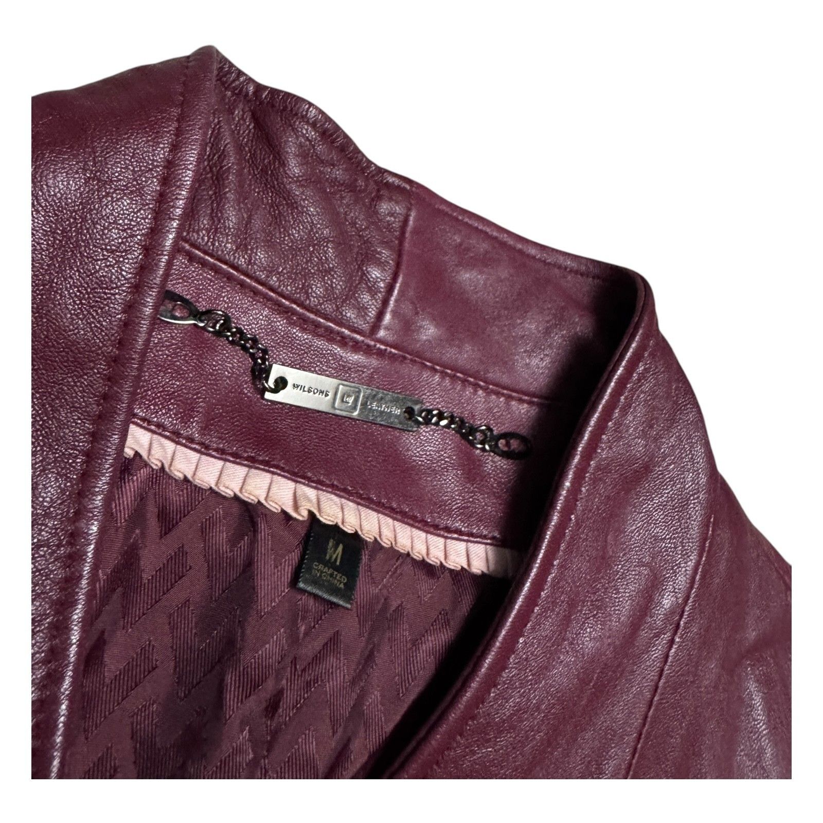 Wilsons Leather WILSONS LEATHER Designer GENUINE LEATHER Jacket Medium Size M / US 6-8 / IT 42-44 - 5 Thumbnail