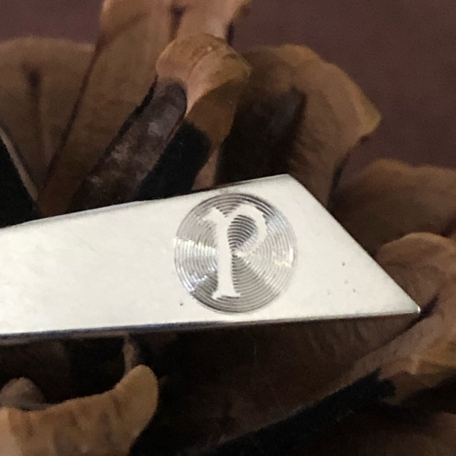 Vintage Vintage men’s silver monogram initial “P” tie bar tie clip Size ONE SIZE - 5 Thumbnail