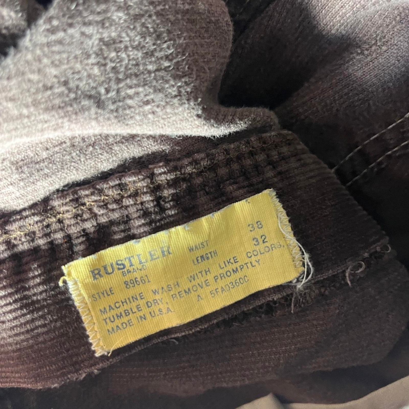 Other Vintage brown rustler corduroy pants Size US 38 / EU 54 - 2 Thumbnail