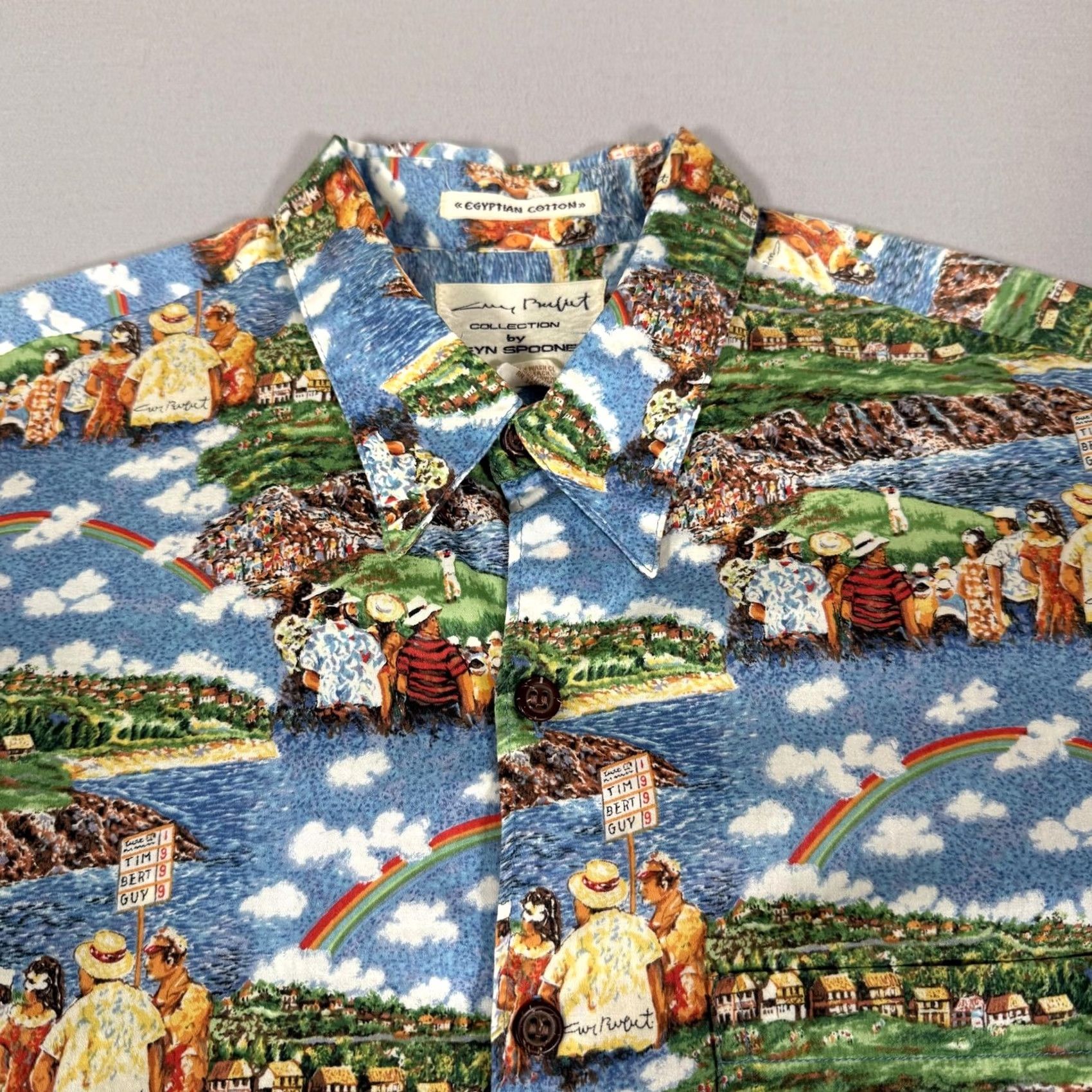 Reyn Spooner Reyn Spooner Shirt Mens M Blue Hawaiian Button-Up Graphic Print Golf Beach Size US M / EU 48-50 / 2 - 3 Thumbnail