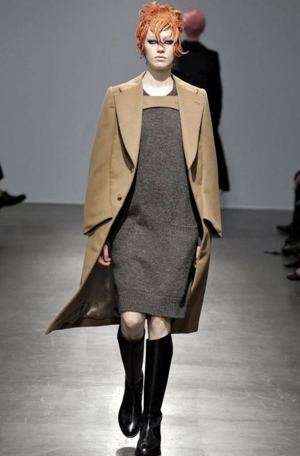Junya Watanabe Junya Watanabe AW12 Angora/Wool Cape Coat Size US S / EU 44-46 / 1 - 1 Thumbnail