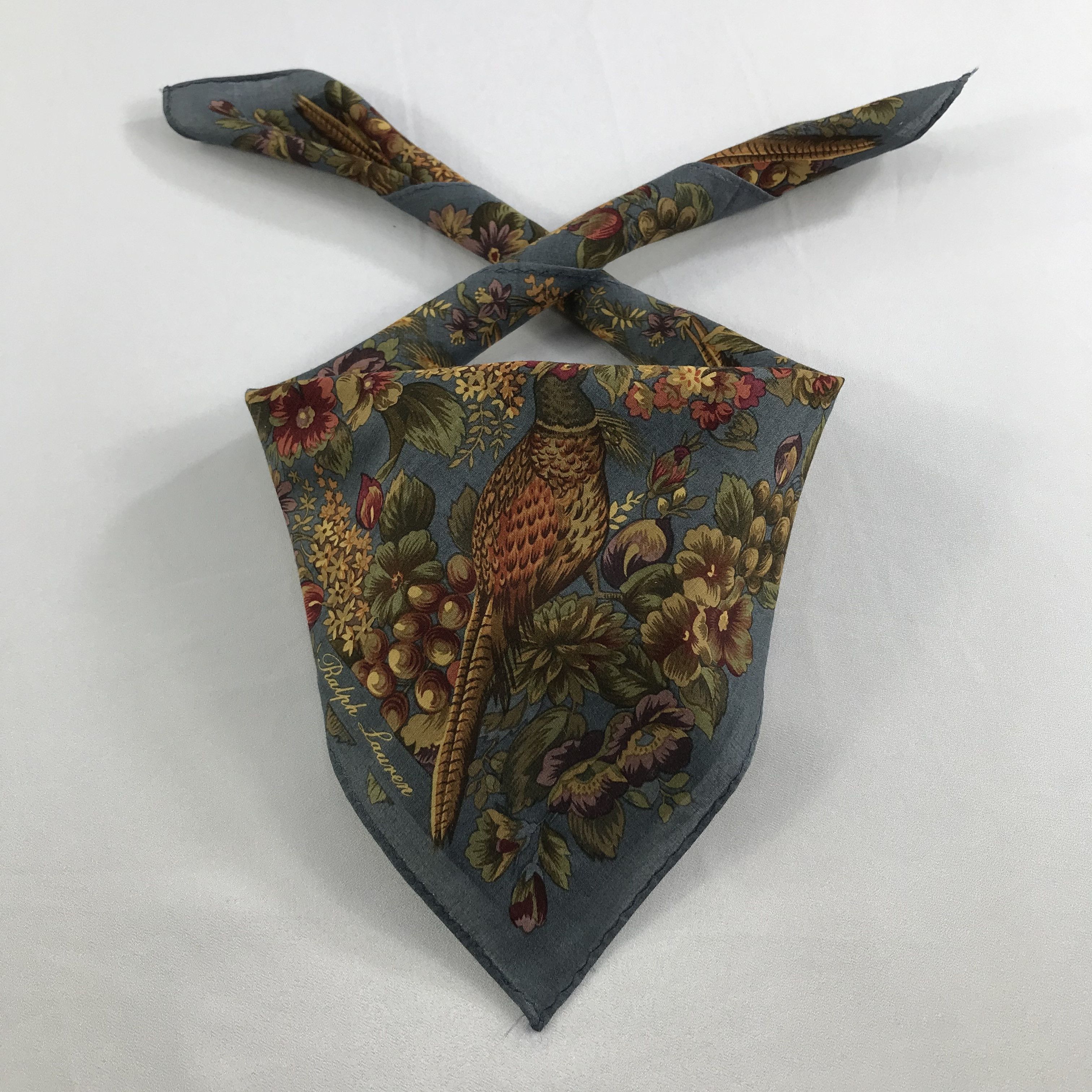 Ralph Lauren × Vintage Ralph Lauren Bandana / Handkerchief / Neckerchief - S2588 Size ONE SIZE - 3 Thumbnail