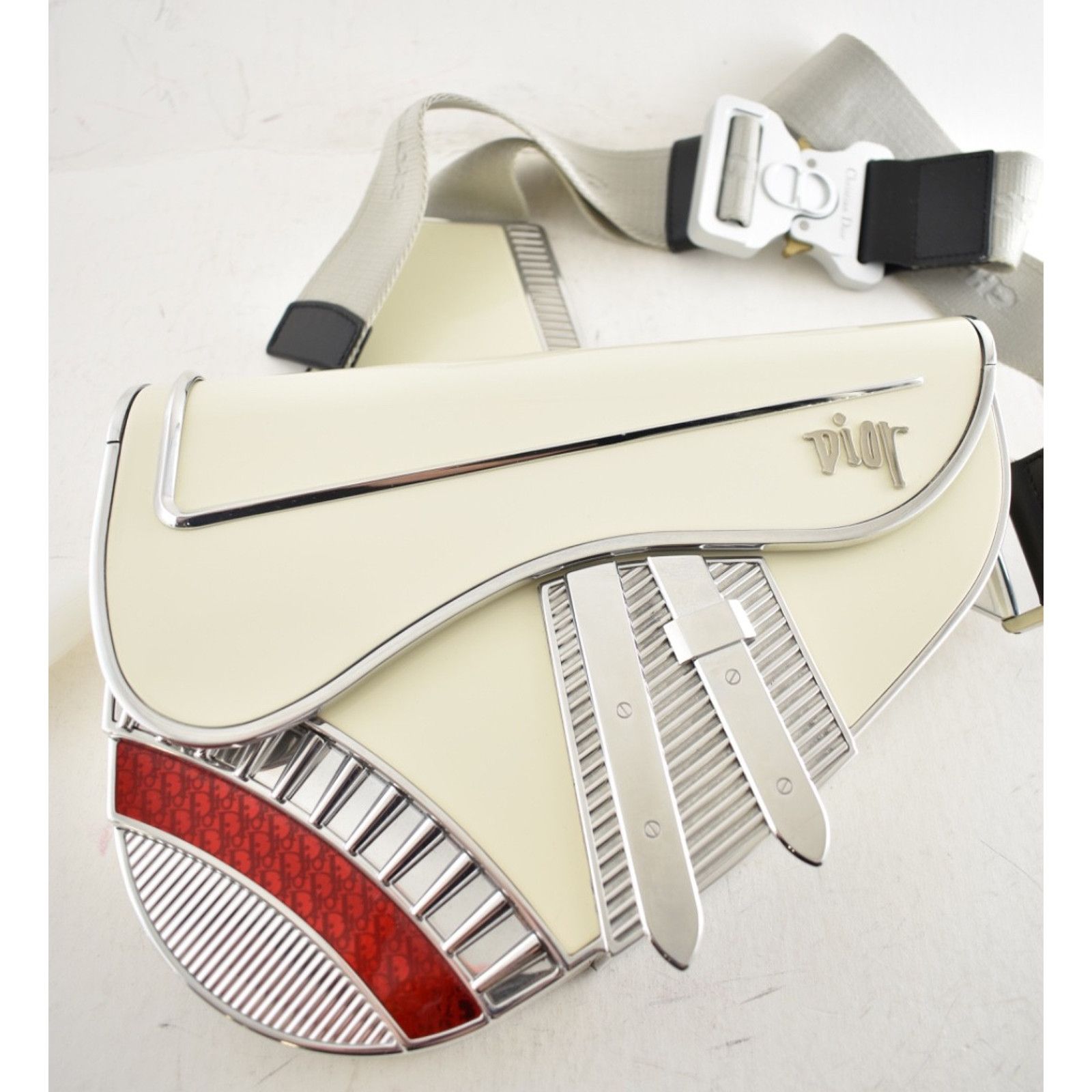 Dior Dior Shawn Stussy Metal Saddle Cadillac Crossbody Bag #4/47 Size ONE SIZE - 3 Thumbnail