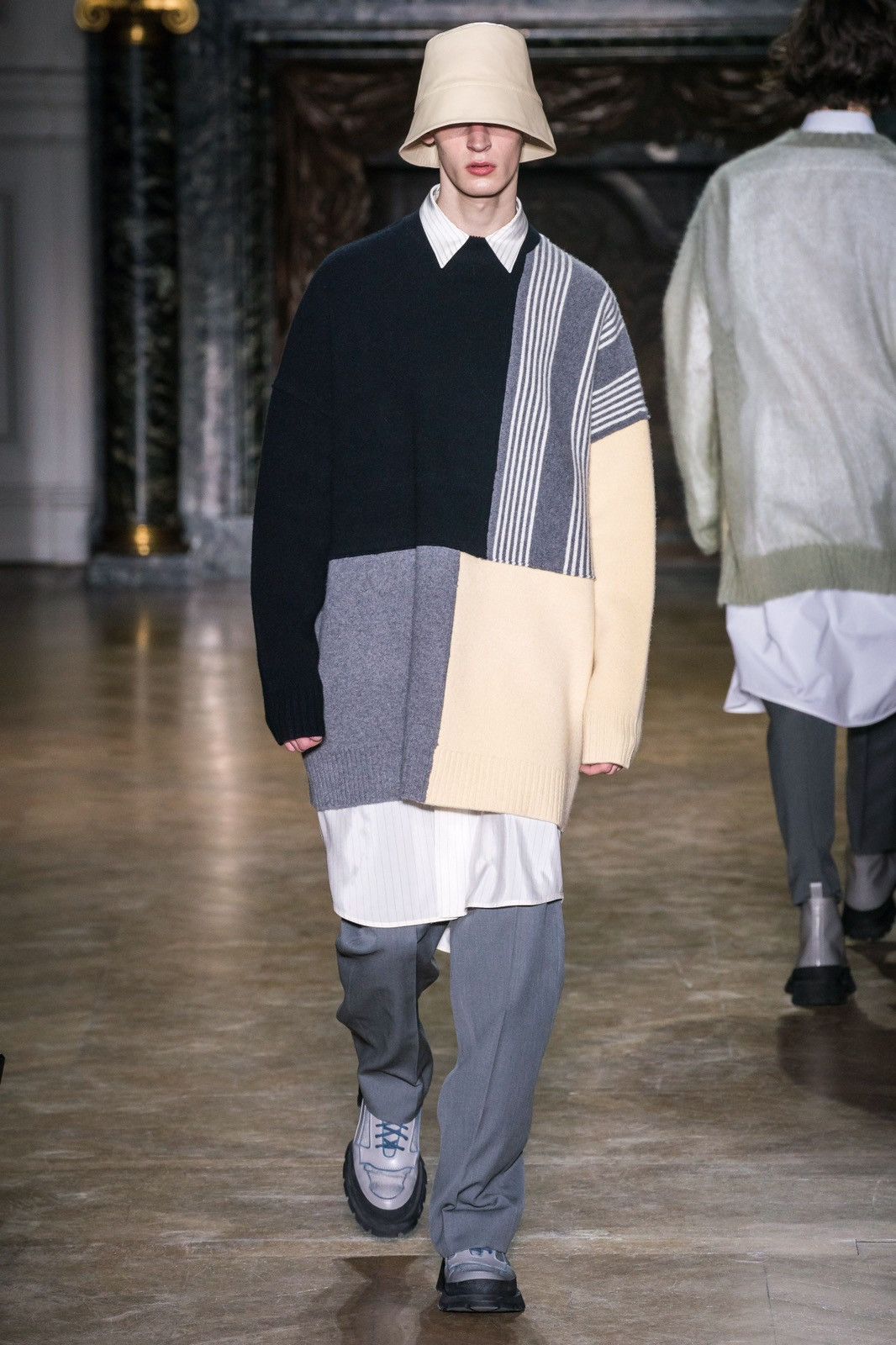 Jil Sander AW19 Runway Patchwork LS T-Shirt Size US S / EU 44-46 / 1 - 5 Thumbnail