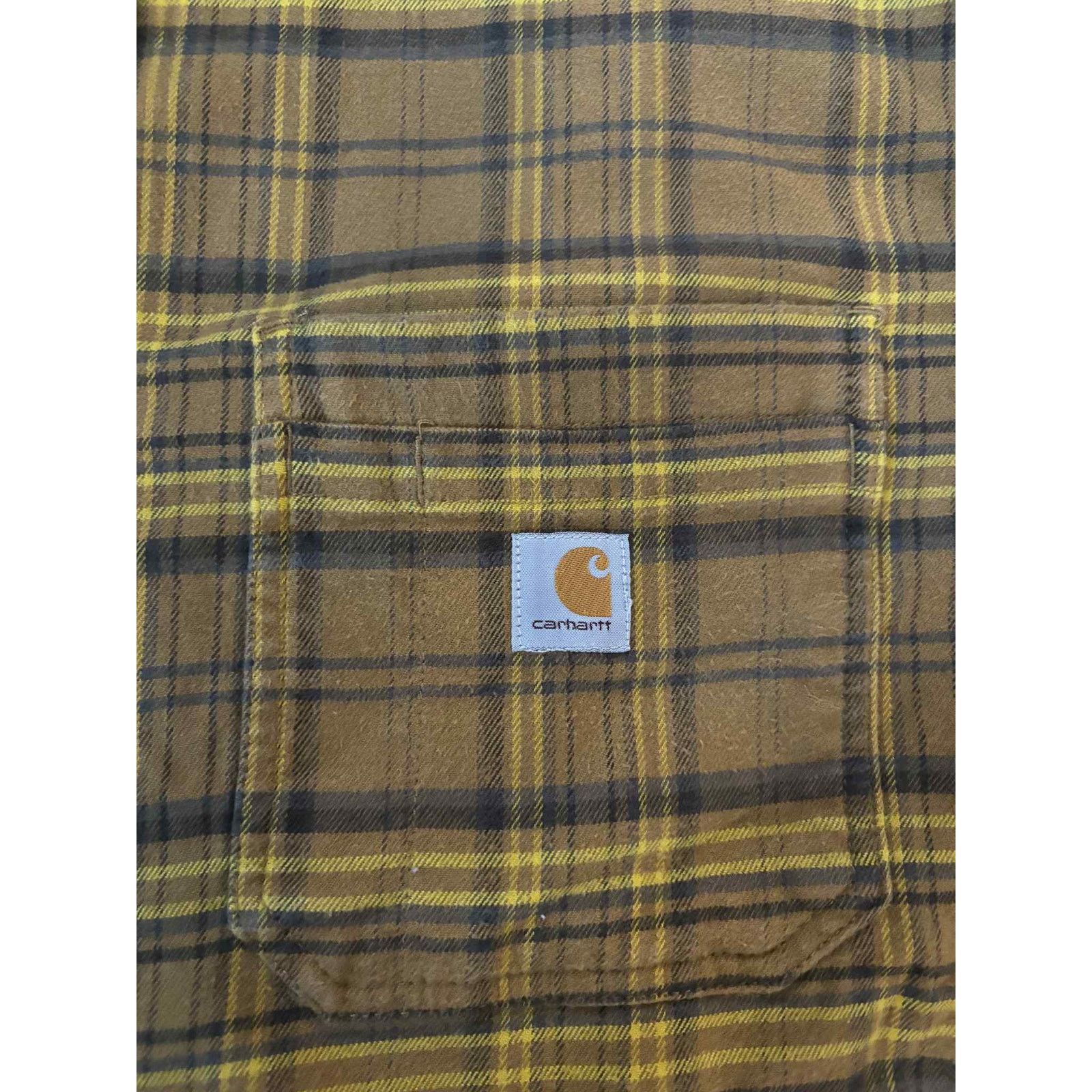 Carhartt Carhartt Rugged Flex Midweight Flannel Plaid Shirt Yellow L Size US L / EU 52-54 / 3 - 7 Thumbnail