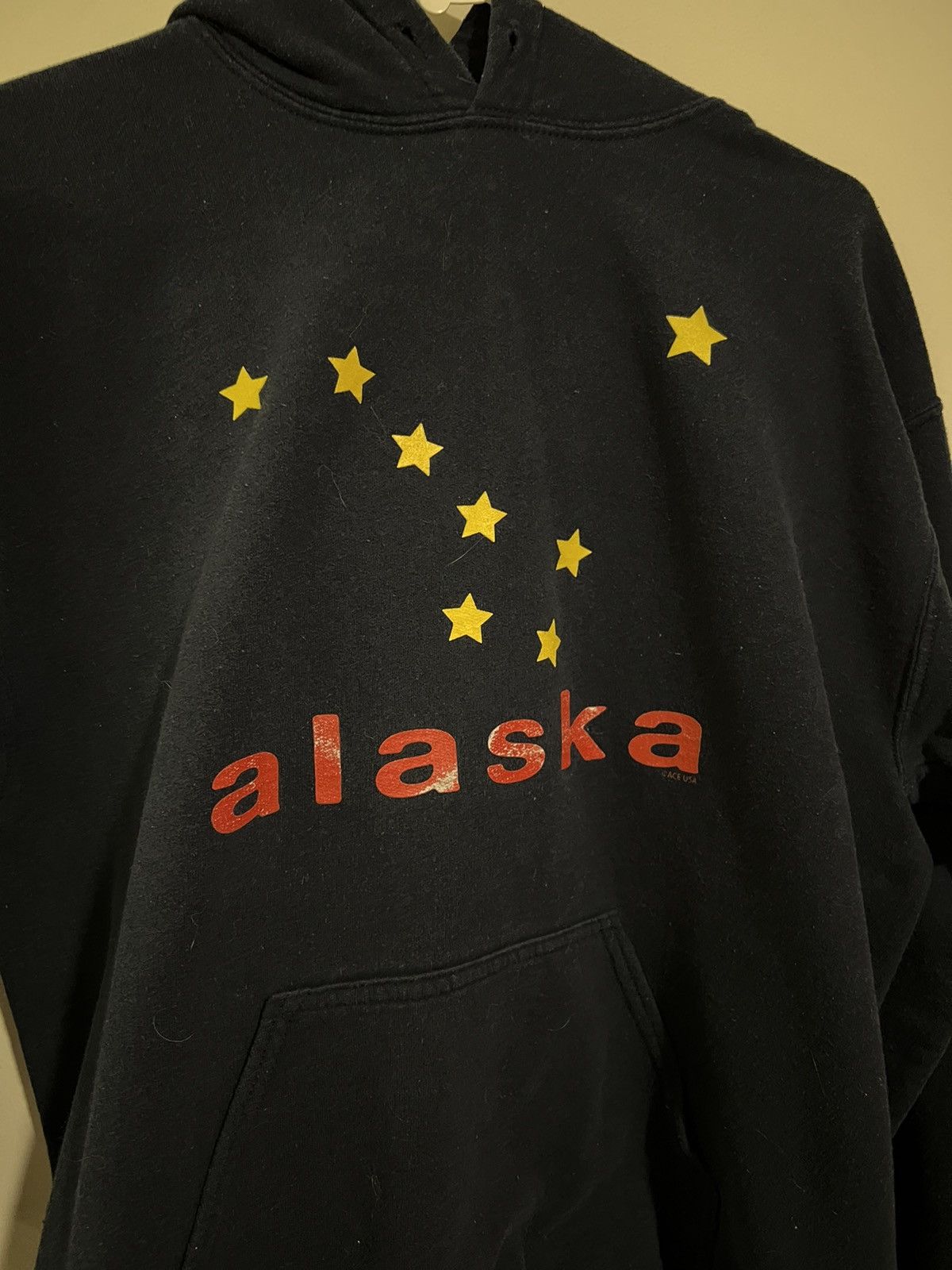 Vintage Crazy 90s Alaska Flag Hoodie Size US M / EU 48-50 / 2 - 2 Thumbnail