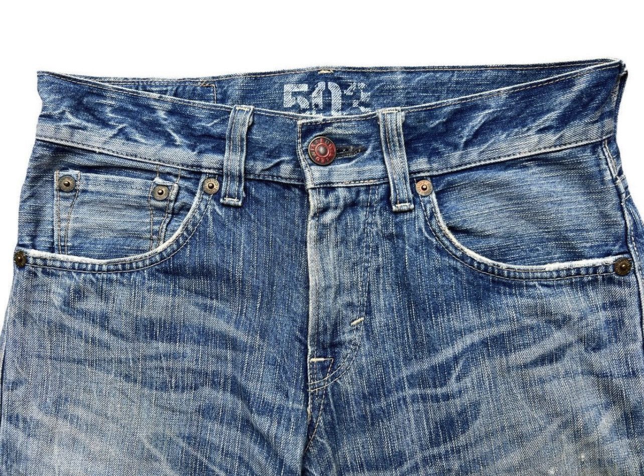 Edwin Edwin 503 Distressed Flare Bootcut Denim Jeans 32x30.5 Size US 32 / EU 48 - 5 Thumbnail