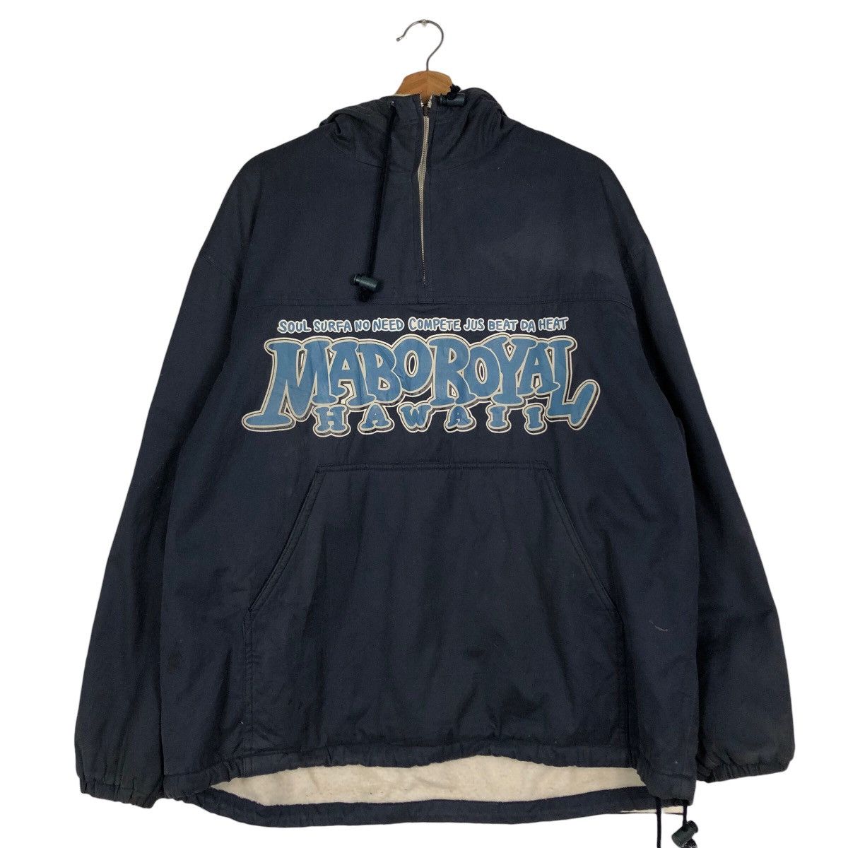 Japanese Brand Vintage Anorak Jacket Half Zipper Mabo Royal Hawaii BigLogo Size US M / EU 48-50 / 2 - 13 Thumbnail
