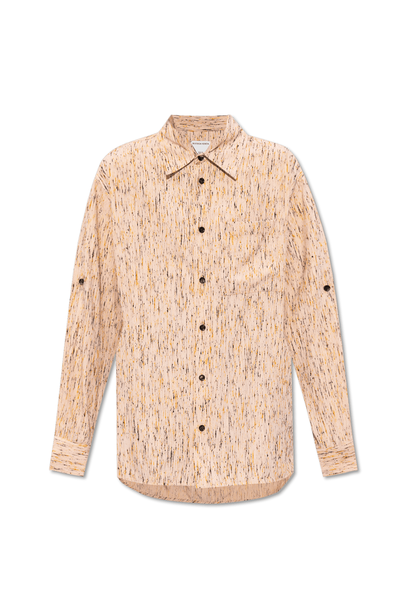 Bottega Veneta o1n1vont1225 Textured Viscose Stripe Shirt in Multicolor Size XS / US 0-2 / IT 36-38 - 1 Thumbnail